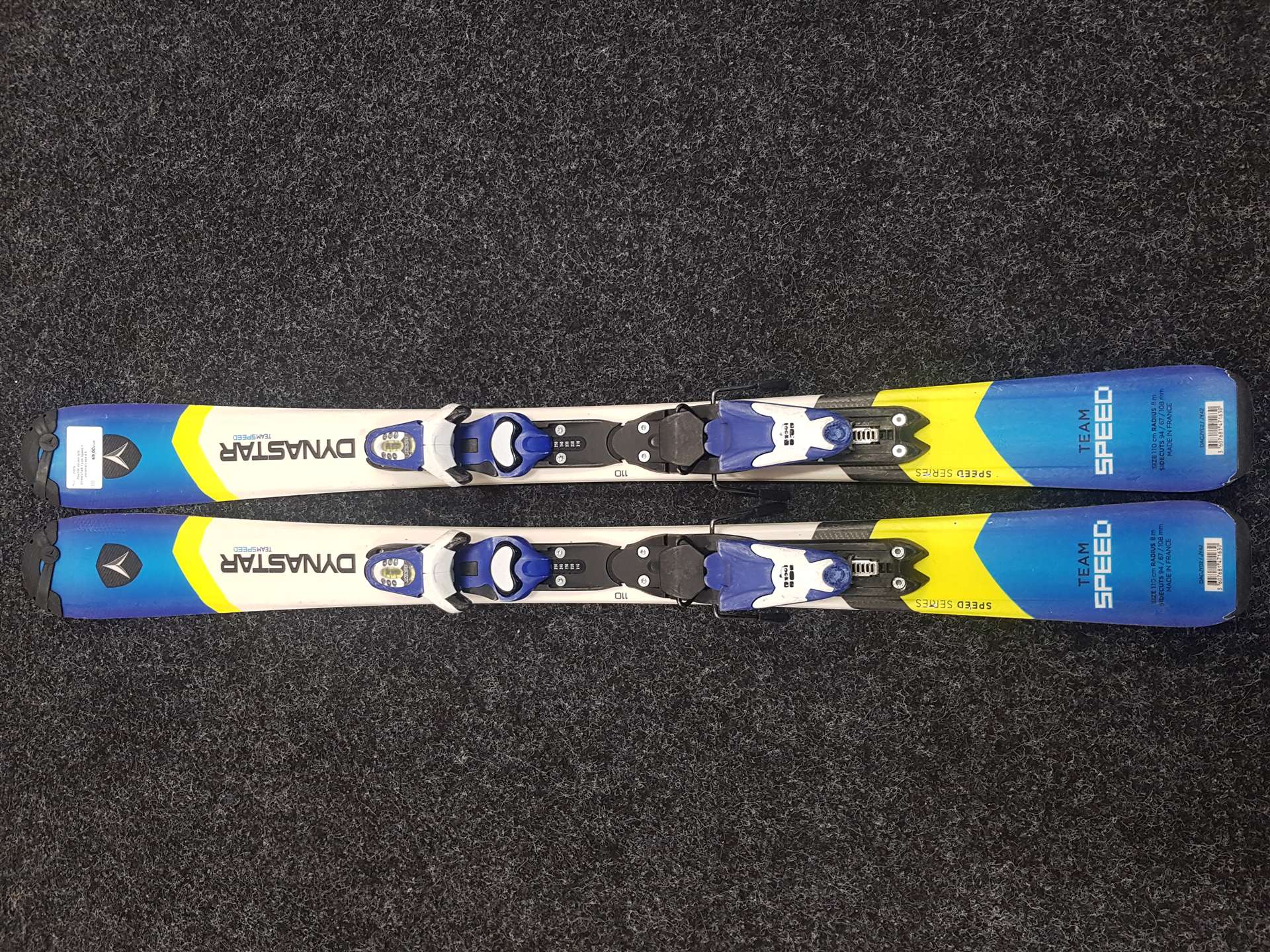 Gebrauchte Kinderski DYNASTAR Team Speed + Look 4.5 Bindungen