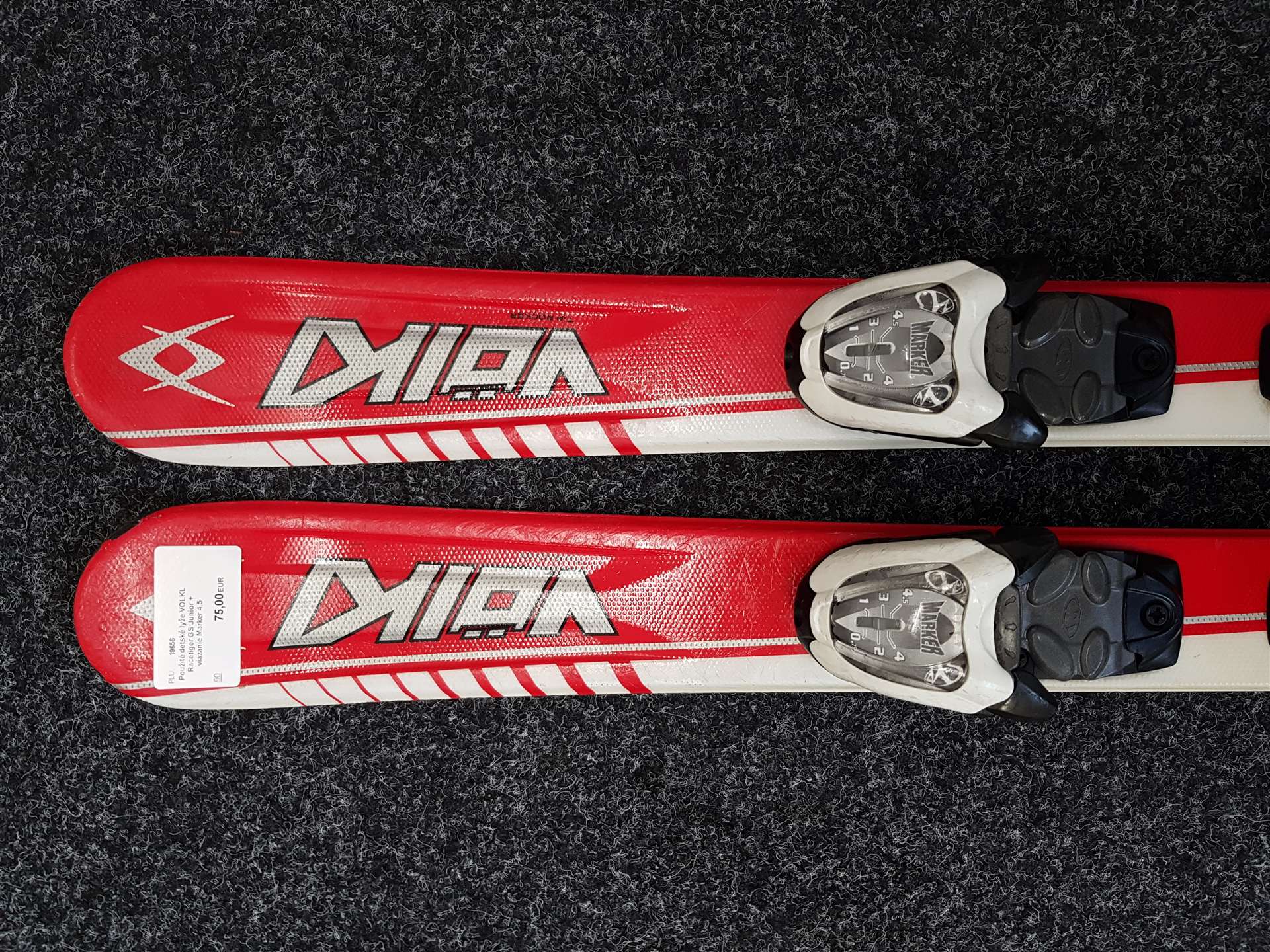 Sci da sci usati per bambini VOLKL Racetiger GS Junior + attacchi Marker 4.5