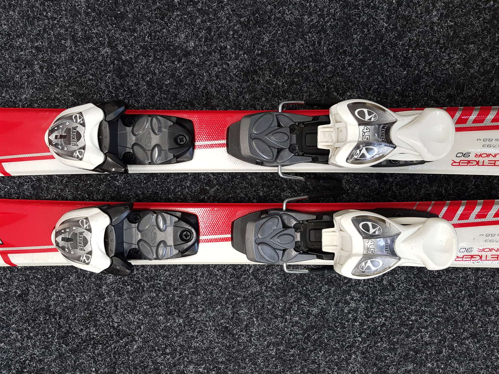 Sci da sci usati per bambini VOLKL Racetiger GS Junior + attacchi Marker 4.5