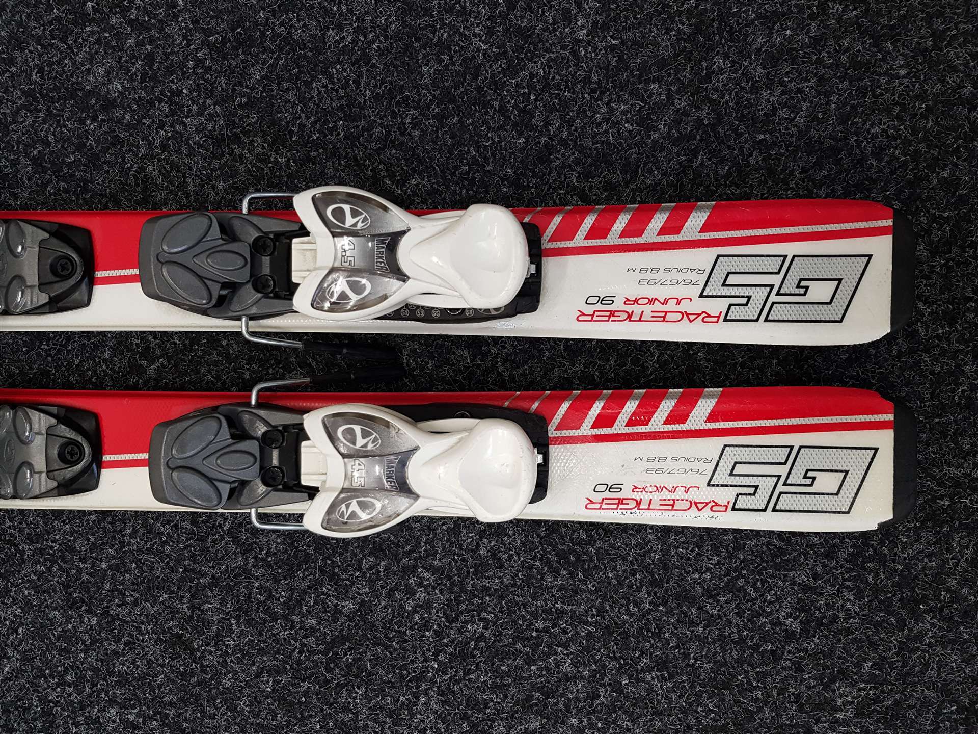 Sci da sci usati per bambini VOLKL Racetiger GS Junior + attacchi Marker 4.5