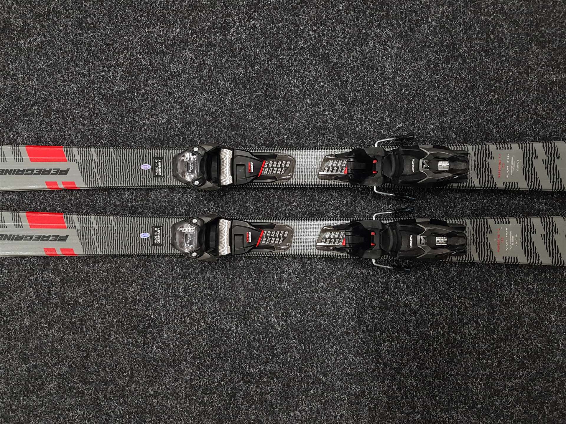 Gebrauchte Ski VÖLKL Peregrine 7.2 + Bindungen Marker FDT 10