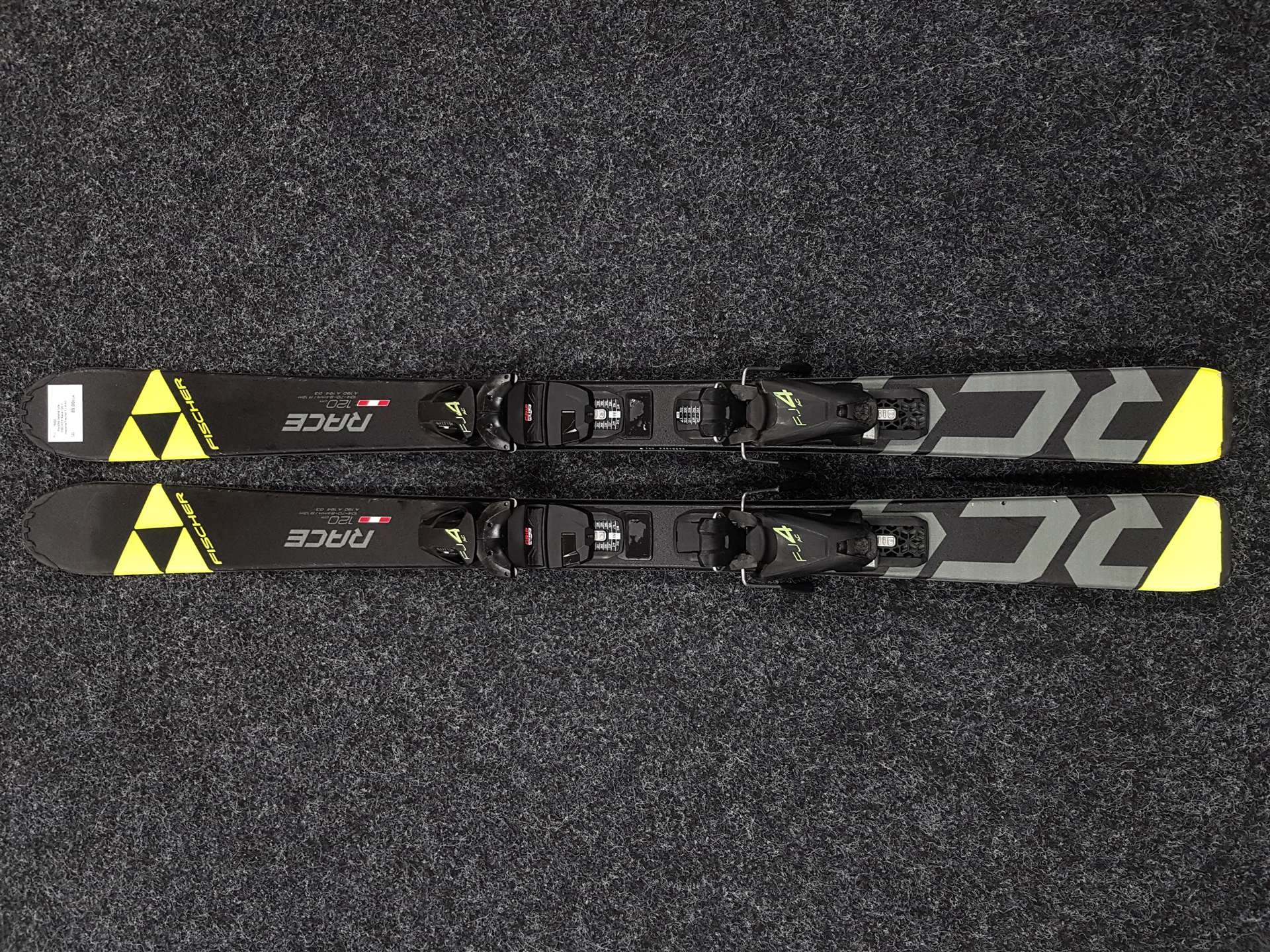 Gebrauchte Kinderski FISCHER Race 120 + Fischer FJ 4 AC Bindungen