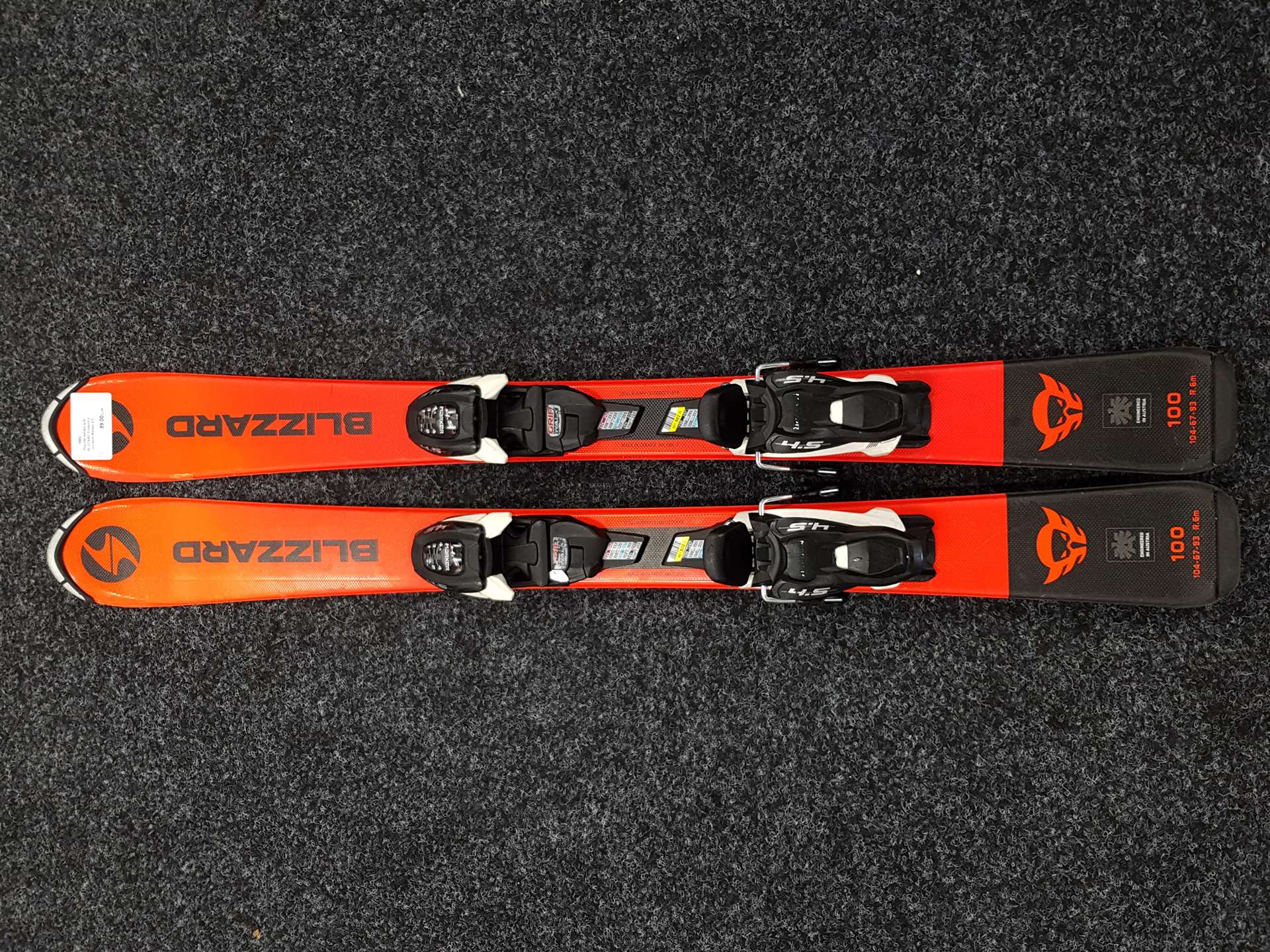 Použité dětské lyže BLIZZARD Firebird + vázání Marker 4.5