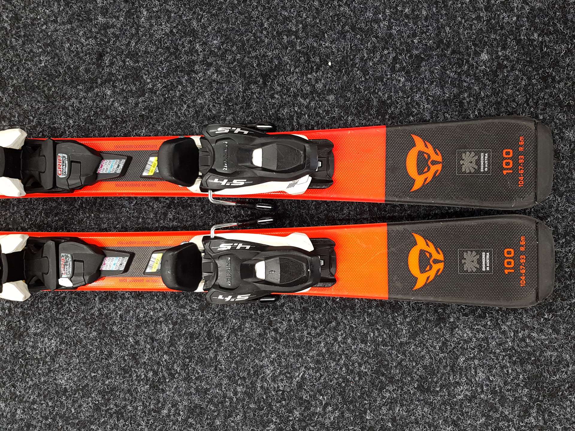 Použité dětské lyže BLIZZARD Firebird + vázání Marker 4.5
