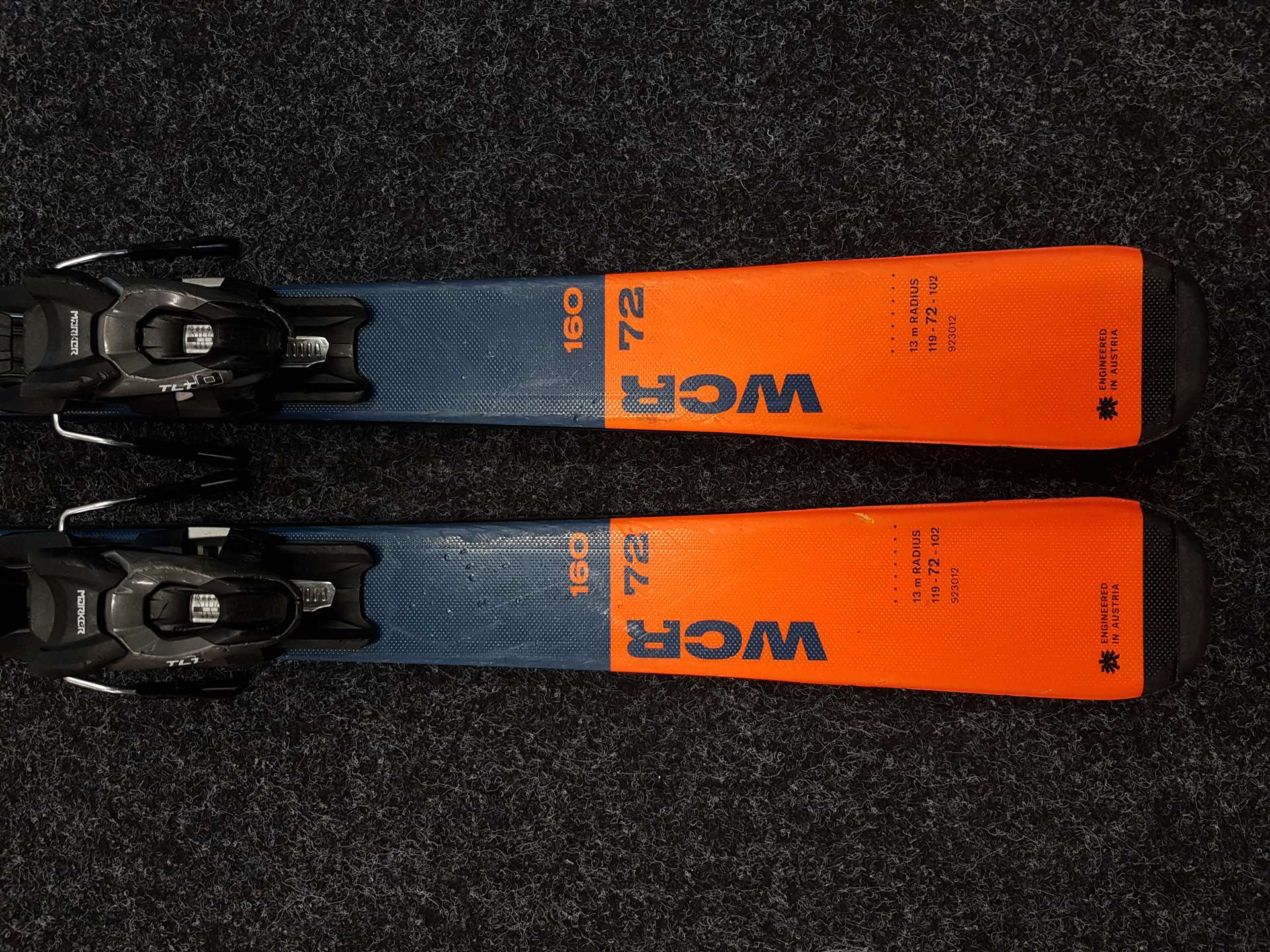 Używane narty BLIZZARD WCR + wiązania Marker TLT 10