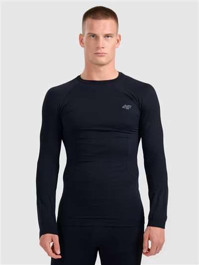 Pánské termoprádlo 4F M233 DEEP BLACK vrchní díl