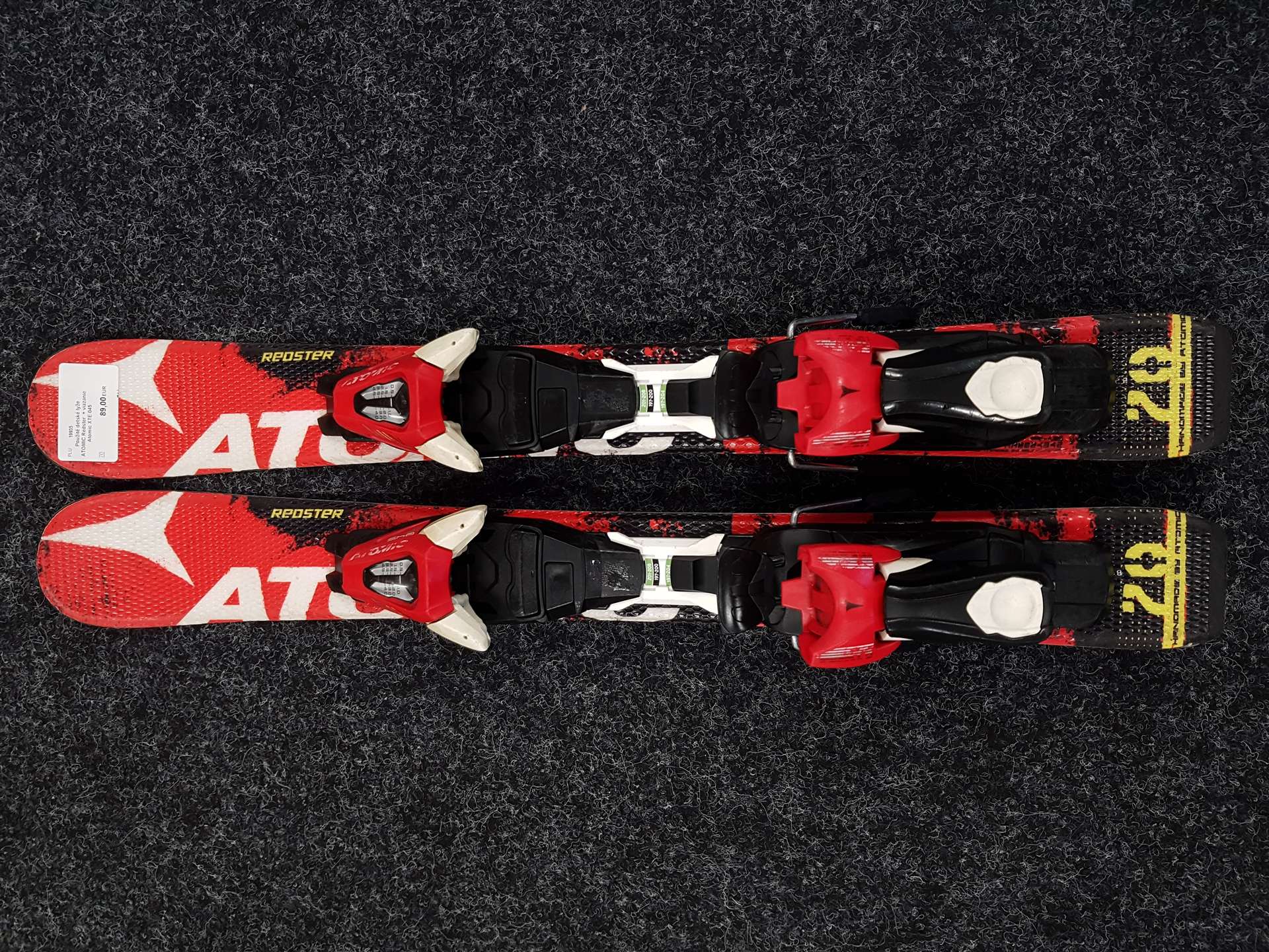 Gebrauchte Kinderski ATOMIC Redster + Atomic XTE 045 Bindungen