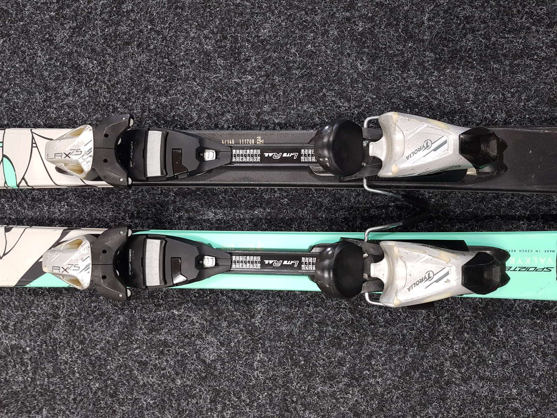 Używane narty SPORTEN Valkyrie + wiązania Tyrolia LRX 7.5