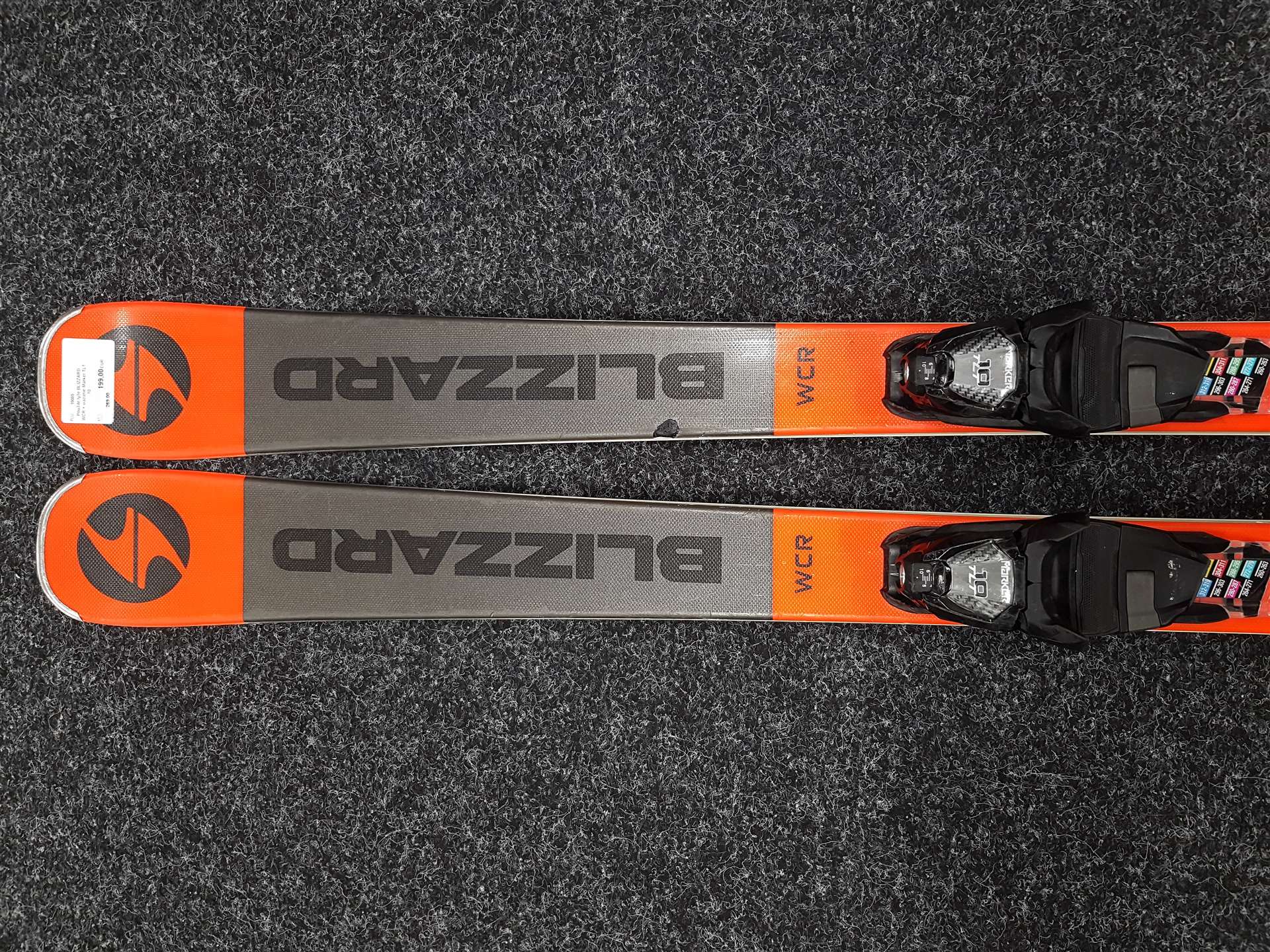 Použité lyže BLIZZARD WCR + viazanie Marker TLT 10