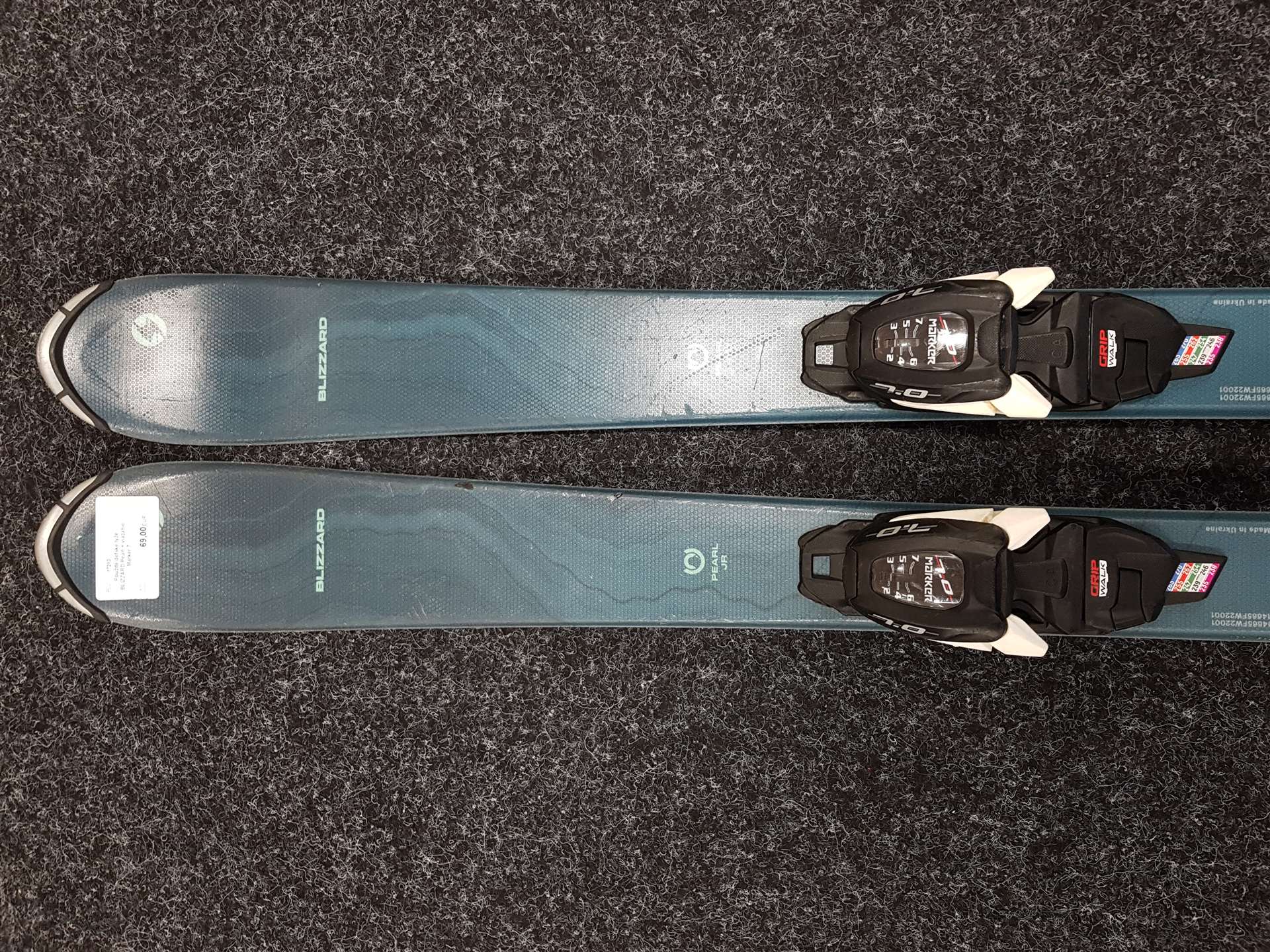 Schiuri pentru copii folosite BLIZZARD Pearl + legături Marker 7