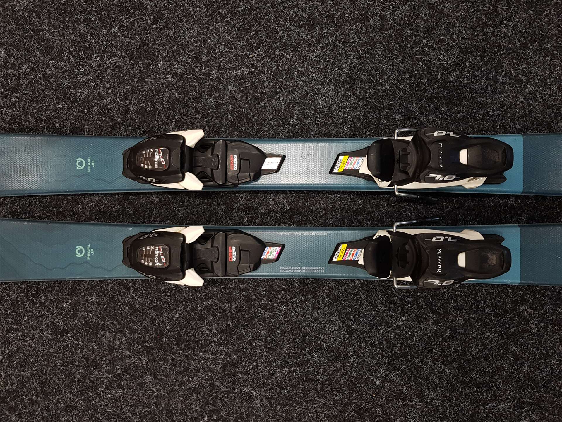 Schiuri pentru copii folosite BLIZZARD Pearl + legături Marker 7