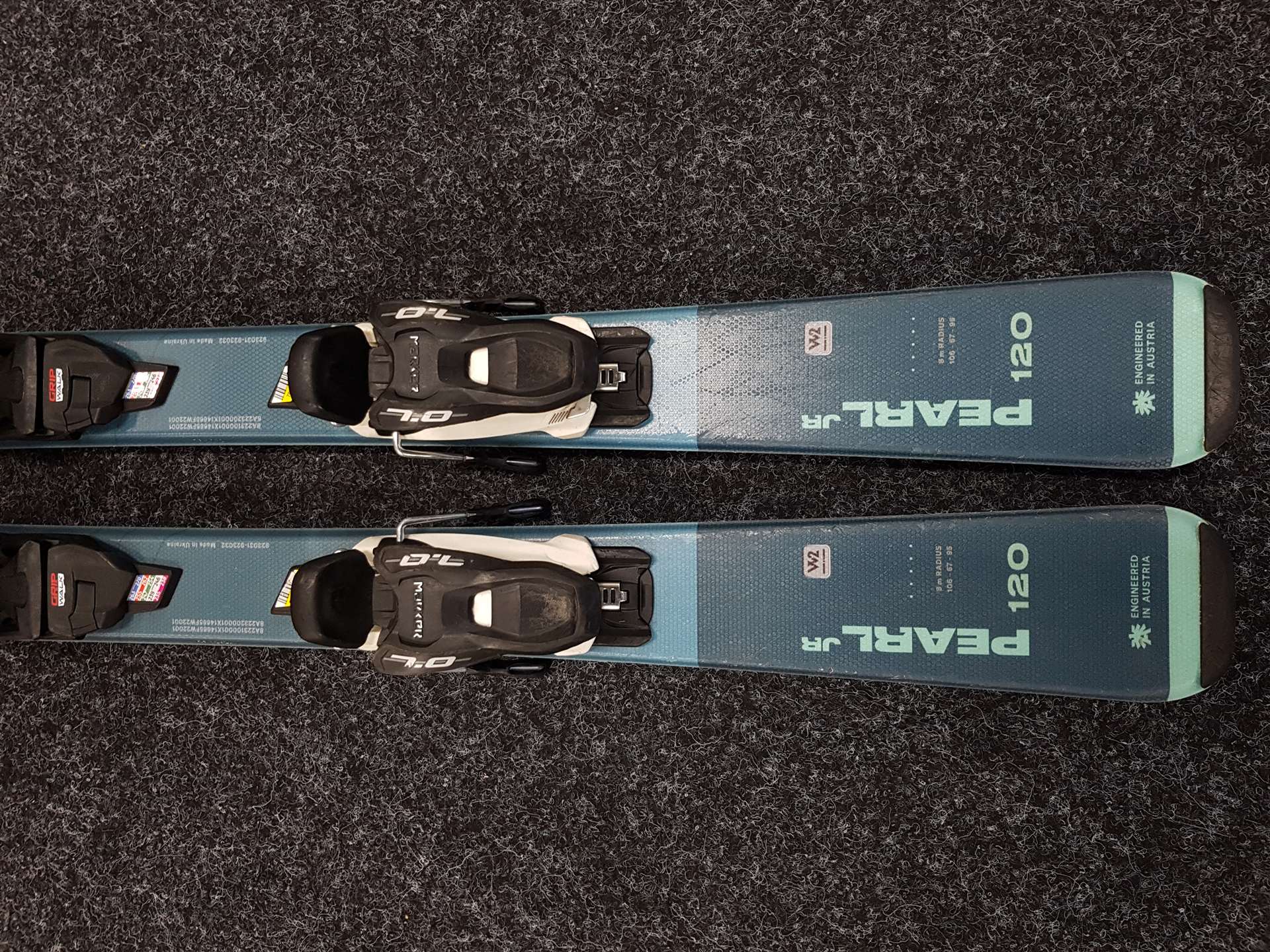 Schiuri pentru copii folosite BLIZZARD Pearl + legături Marker 7