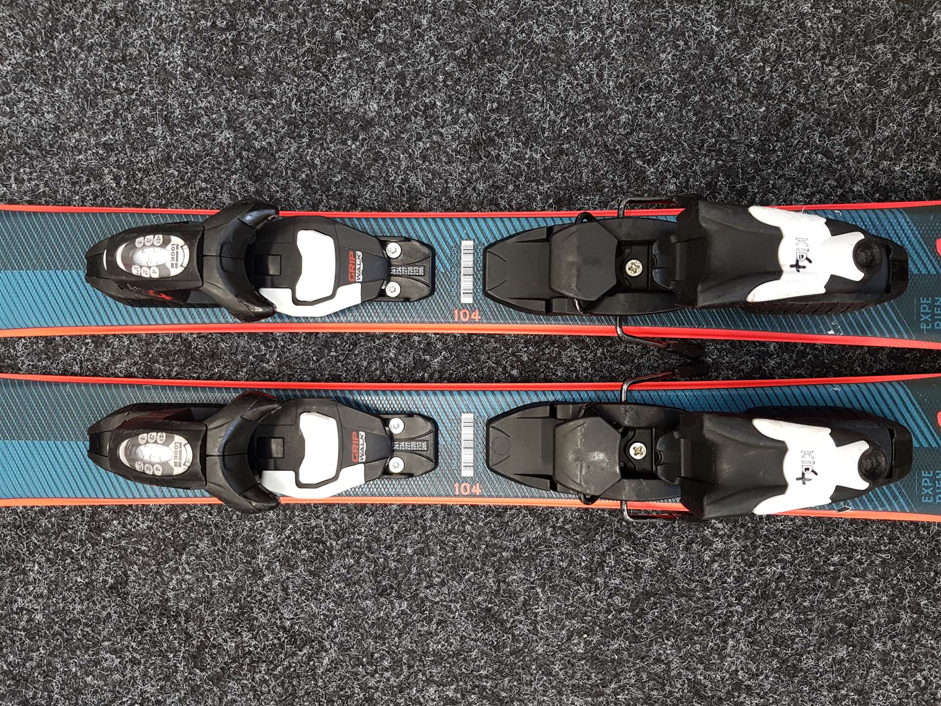 Gebrauchte ROSSIGNOL Experience Pro Kinderski + Look Kid4 Bindungen