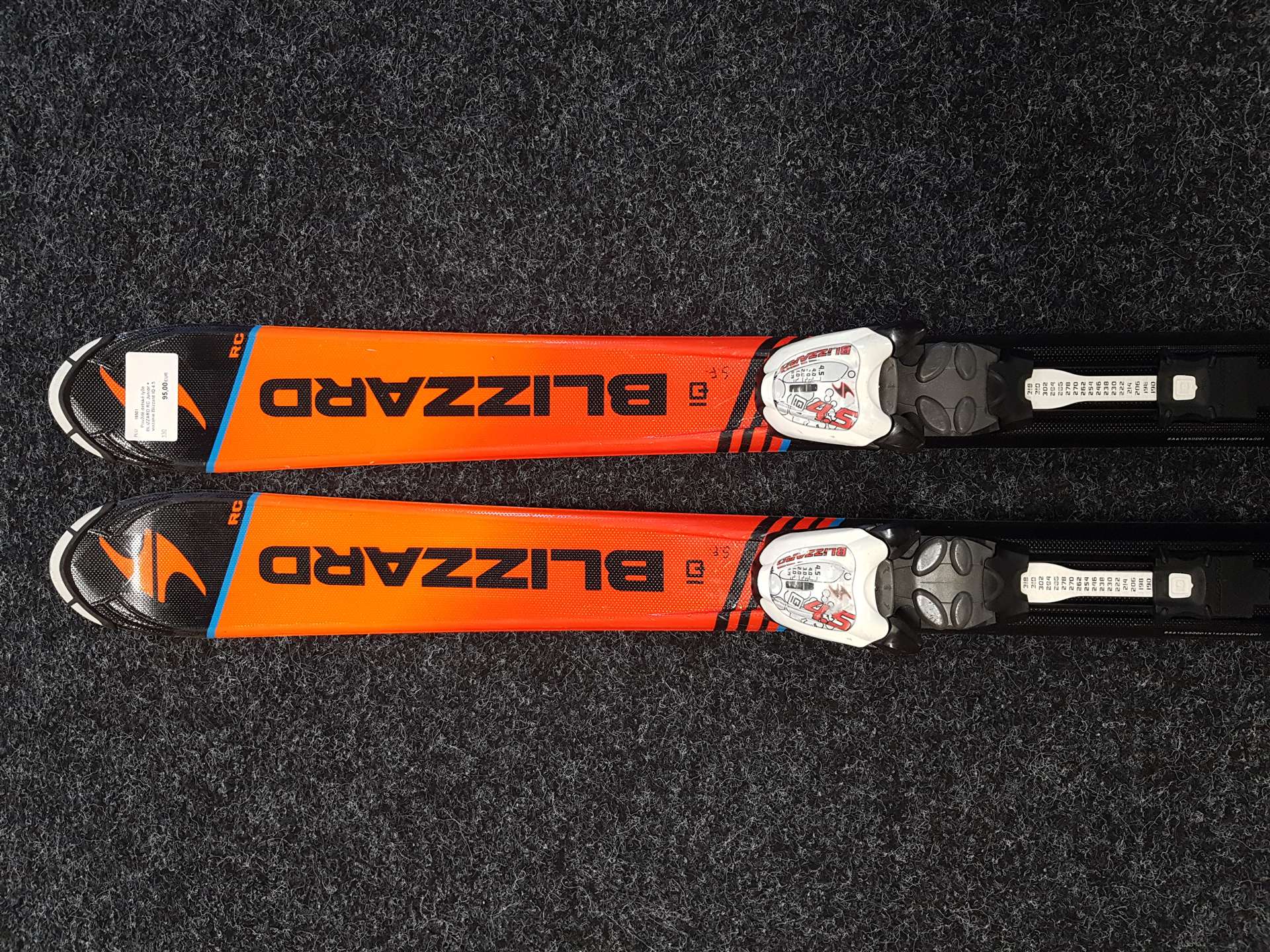 Použité dětské lyže BLIZZARD RC Junior + vázání Blizzard IQ 4.5