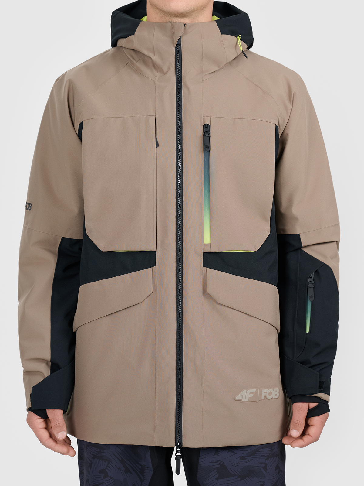 Herren-Snowboardjacke 4F M1179 HELLBRAUN