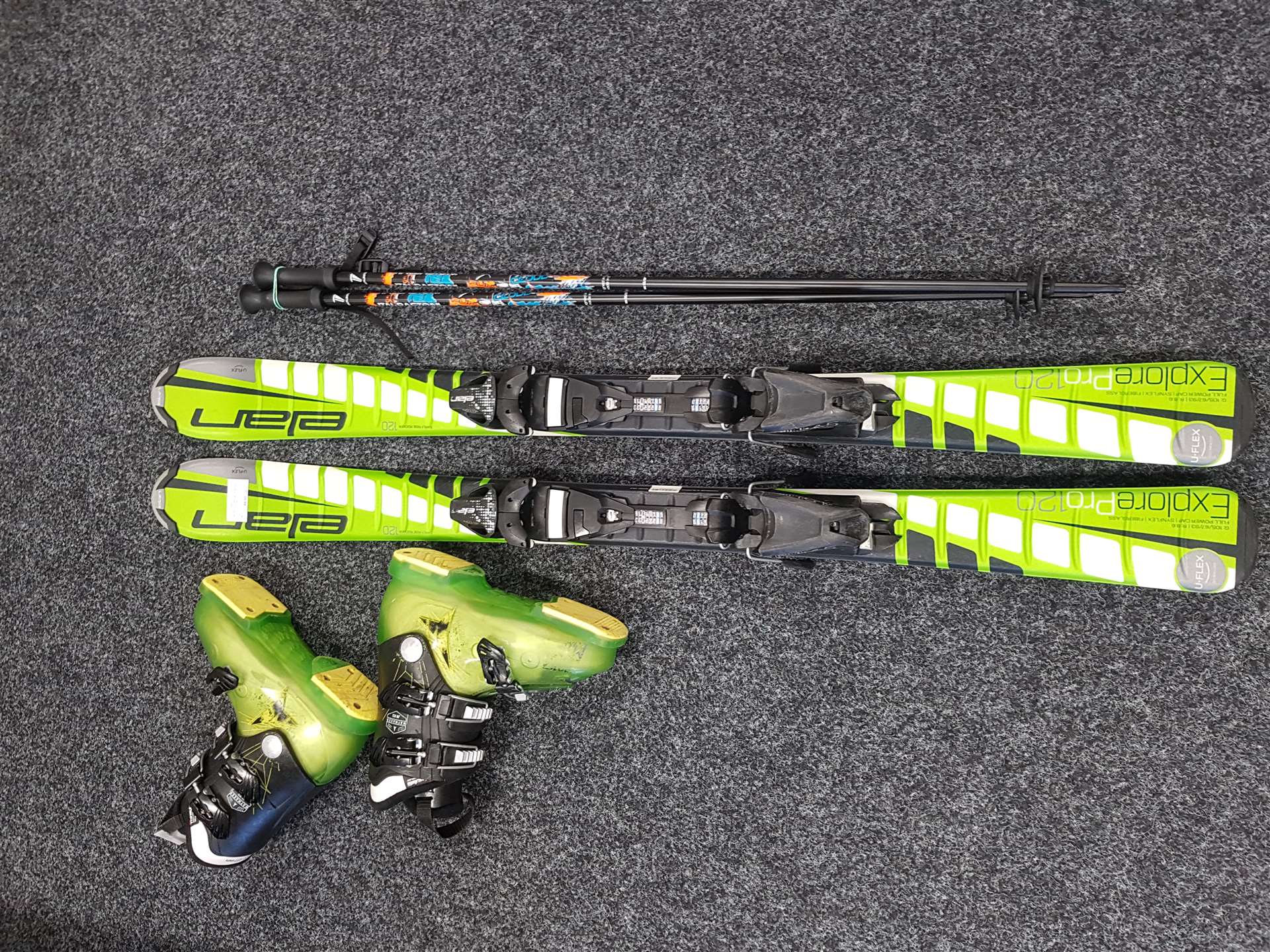 Narty bazarowe Elan Explore Pro + bazarowe buty narciarskie Atomic Waymaker JR R3