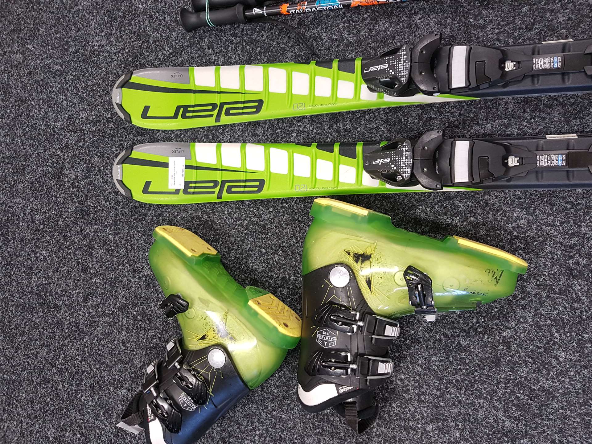 Narty bazarowe Elan Explore Pro + bazarowe buty narciarskie Atomic Waymaker JR R3