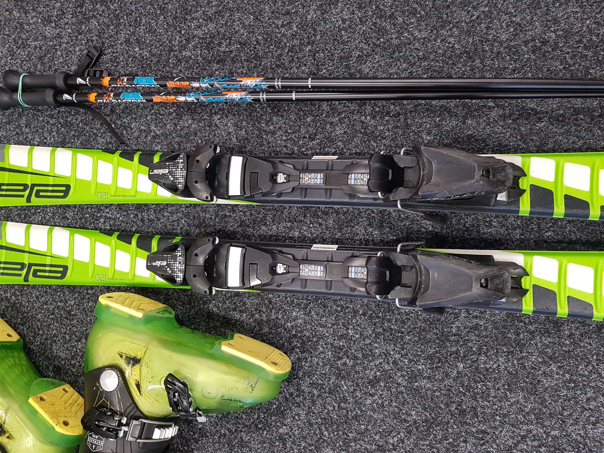 Narty bazarowe Elan Explore Pro + bazarowe buty narciarskie Atomic Waymaker JR R3