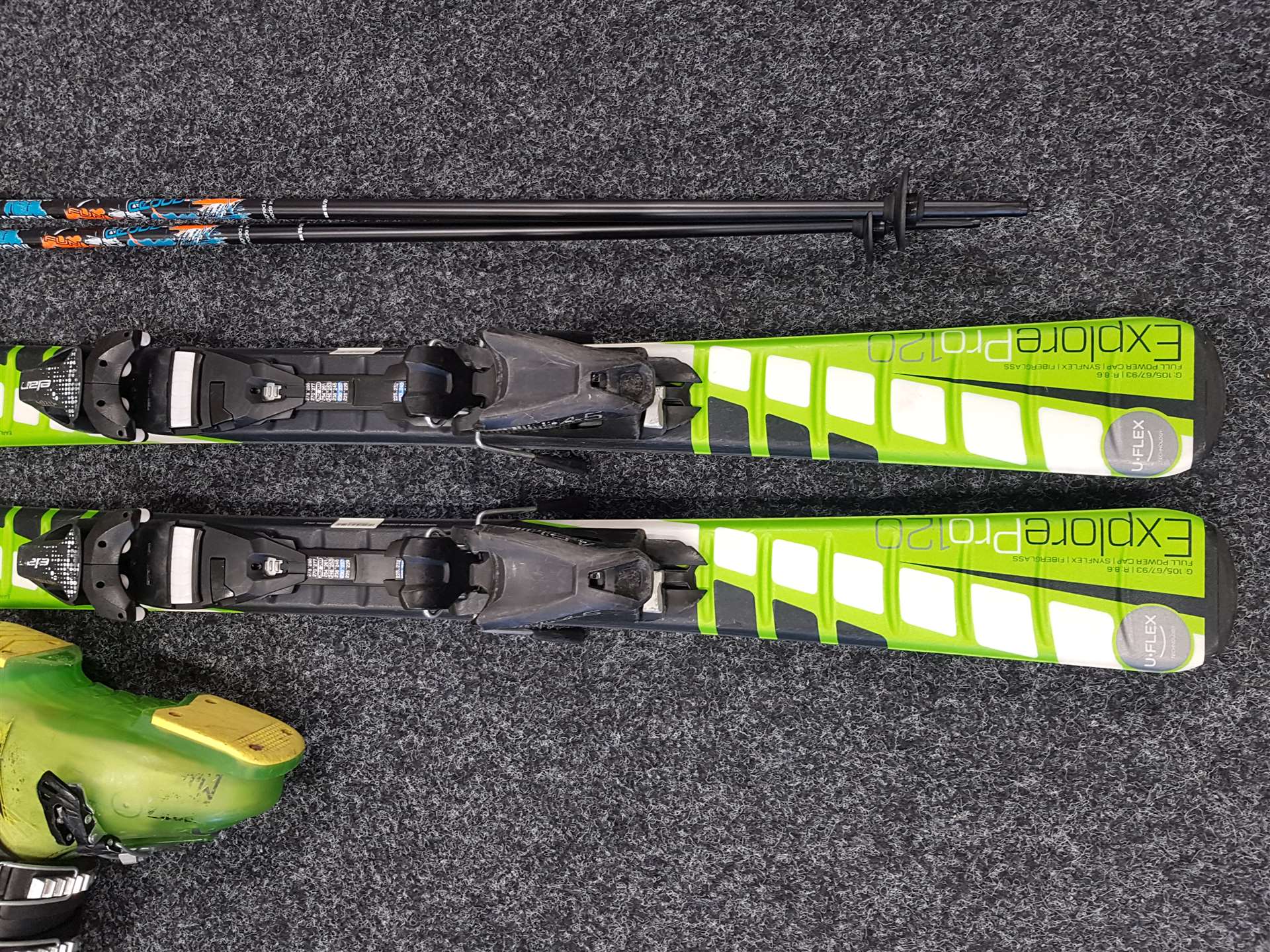 Narty bazarowe Elan Explore Pro + bazarowe buty narciarskie Atomic Waymaker JR R3