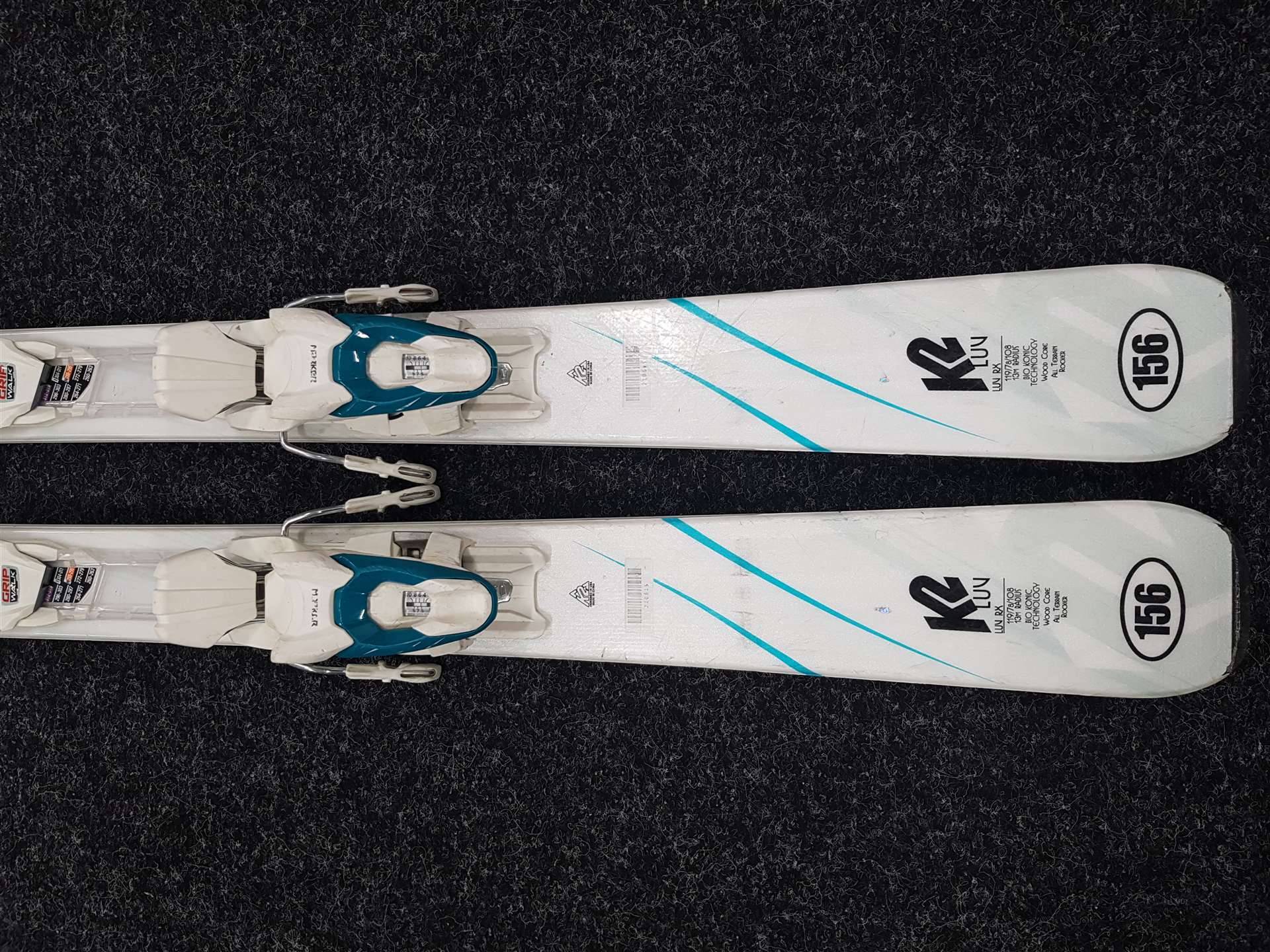 Használt K2 Luv RX sílécek + Marker 10 kötés