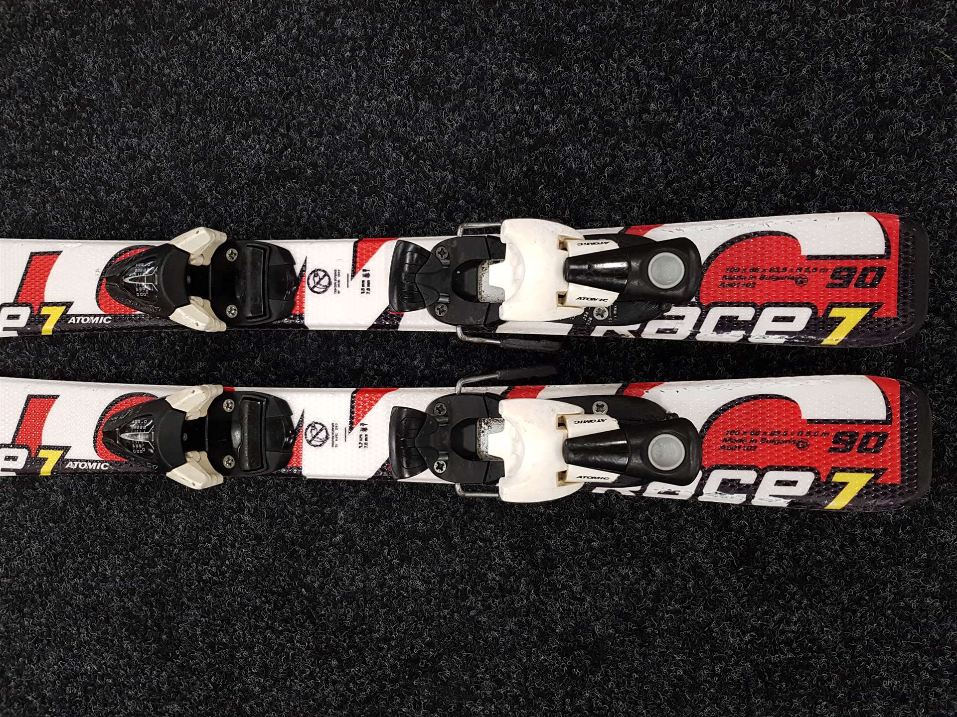 Použité lyže Atomic Race 7 + vázání Atomic Evox