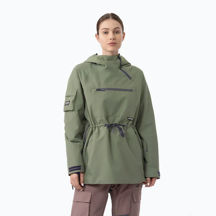 Dámska snowboardová bunda 4F F329 Khaki