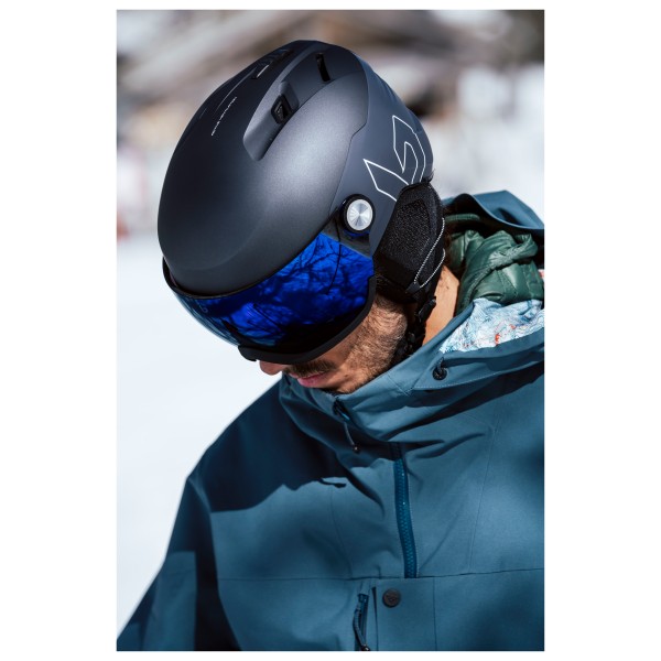 Fotochromowy - kask narciarski Bolle V-RYFT PURE Black Coal Matte