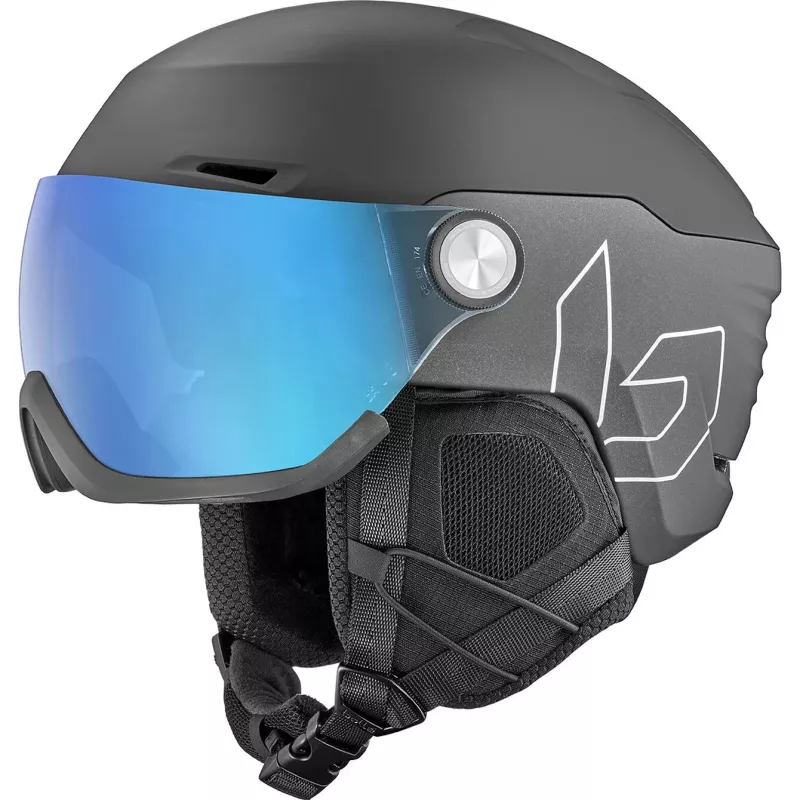 Fotochromowy - kask narciarski Bolle V-RYFT PURE Black Coal Matte