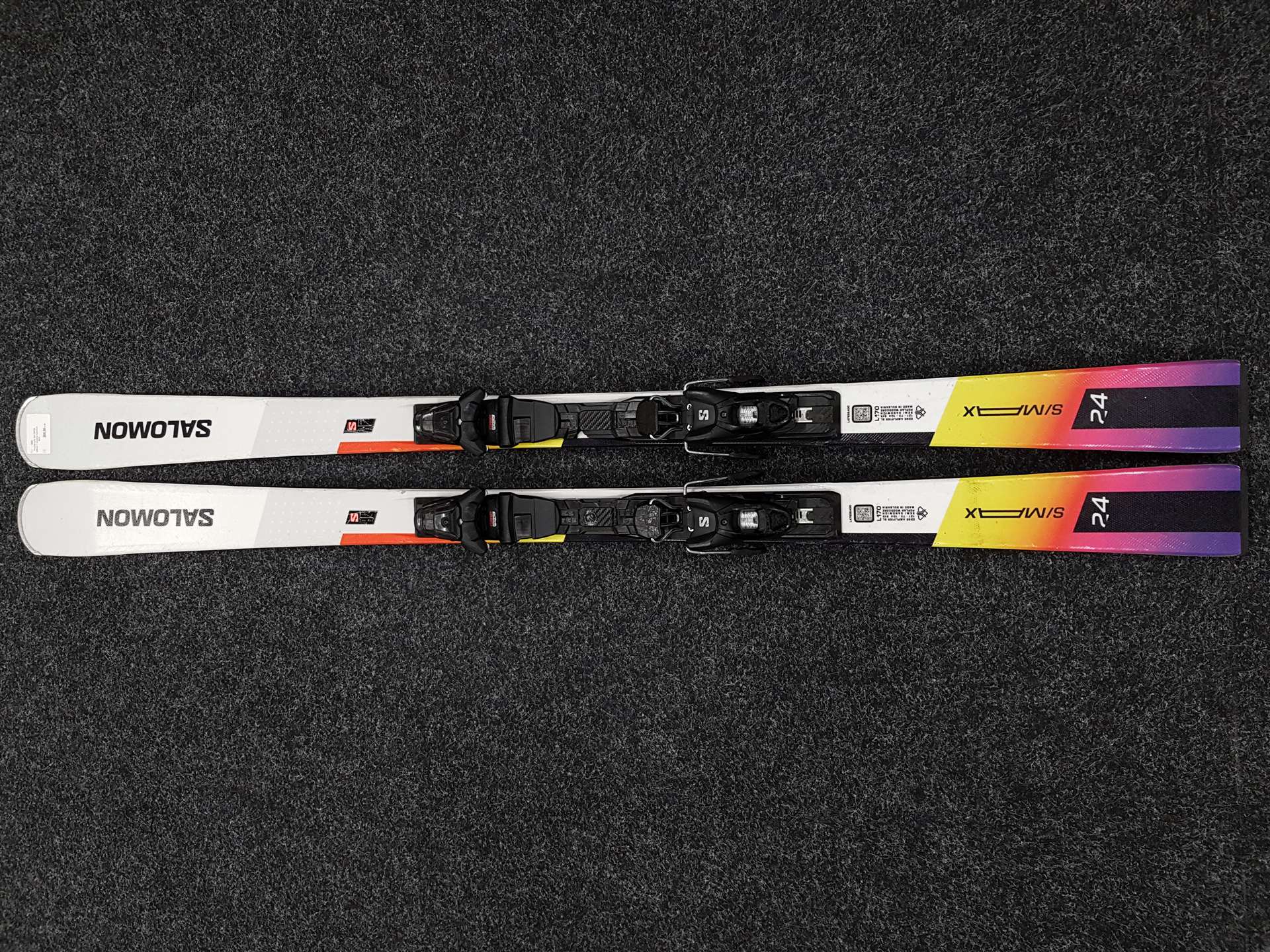 Esquís usados SALOMON S/MAX 24 + fijaciones Salomon M10