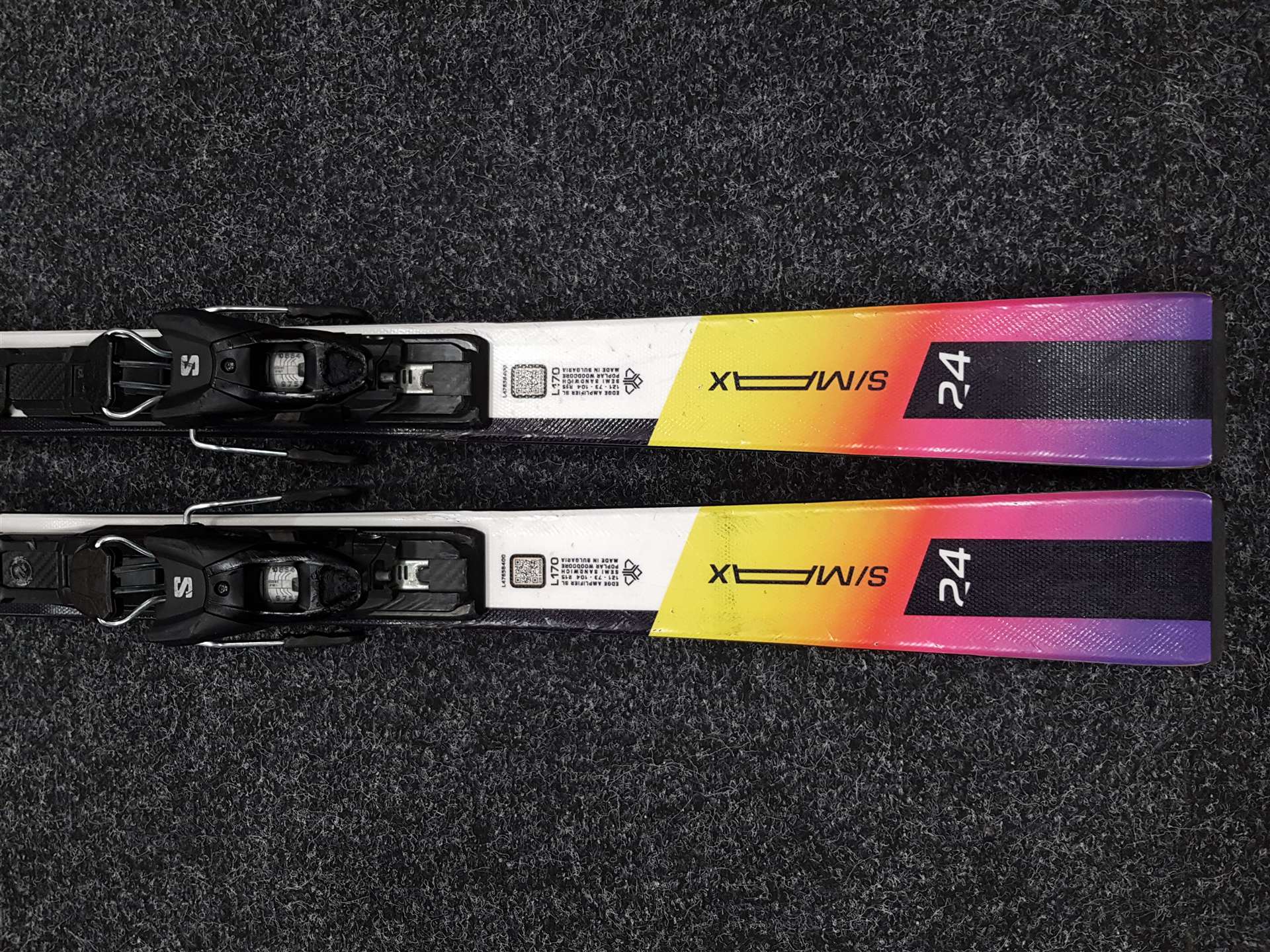 Esquís usados SALOMON S/MAX 24 + fijaciones Salomon M10