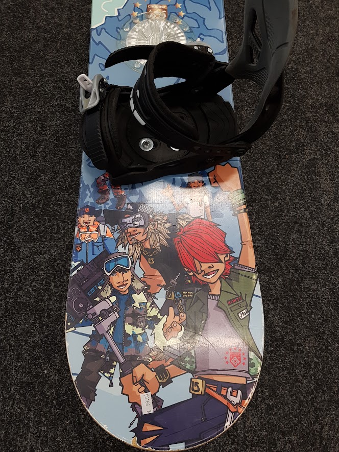 Deska snowboardowa Burton Chopper bazar + wiązania Firefly C2 w rozmiarze S