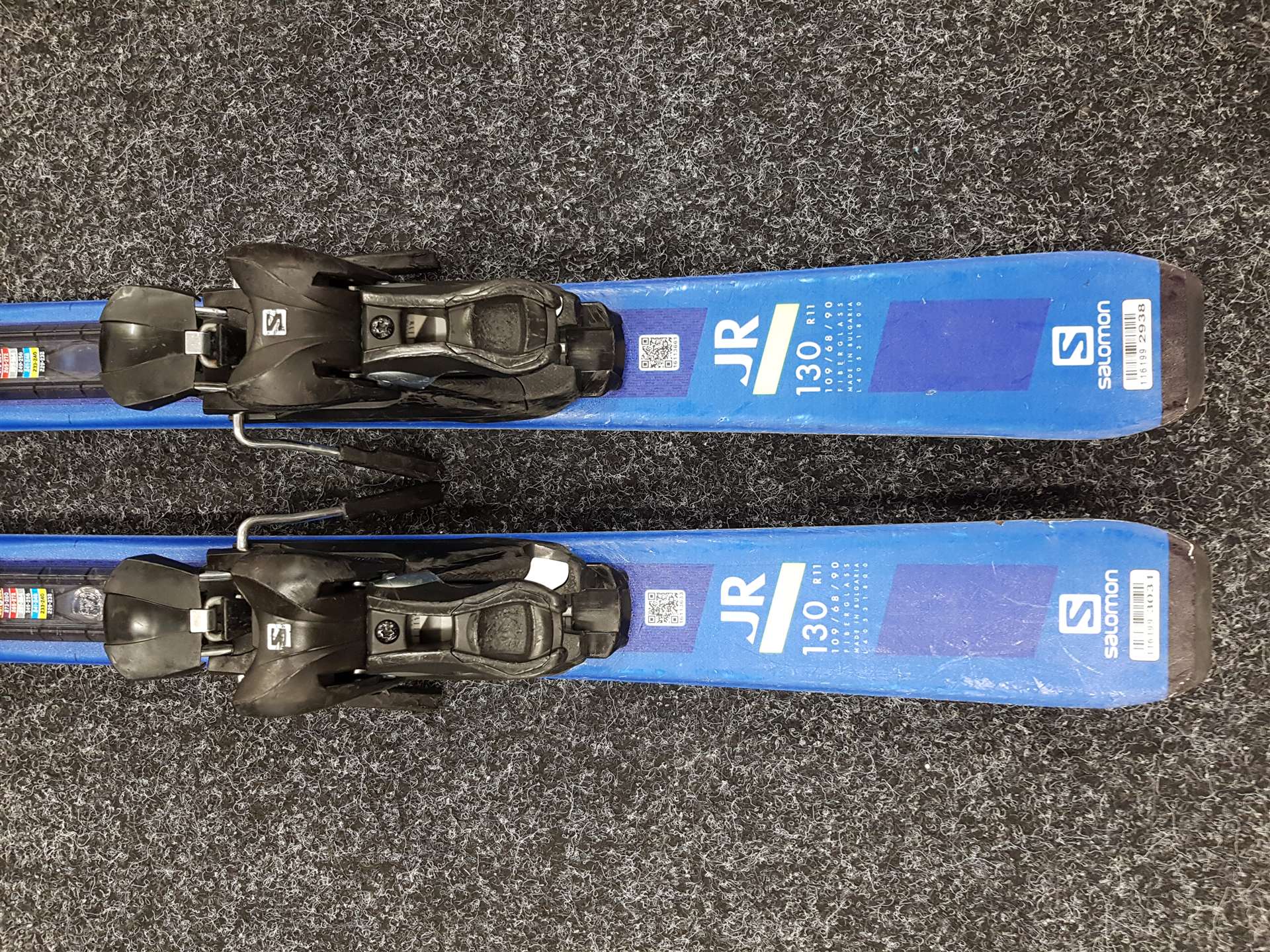 Použité detské lyže SALOMON S/RACE JR + viazanie Salomon 7