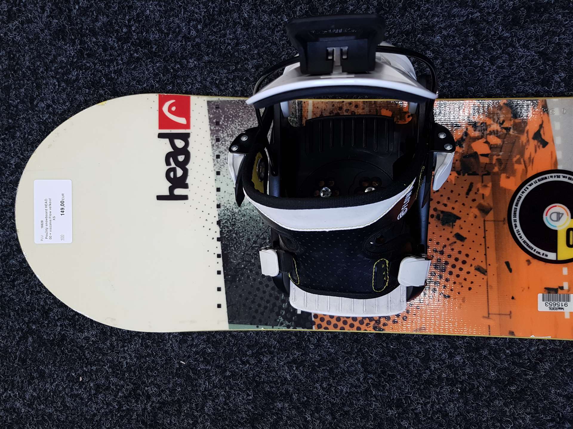 Snowboard HEAD 00 usato + attacchi Flow taglia XS