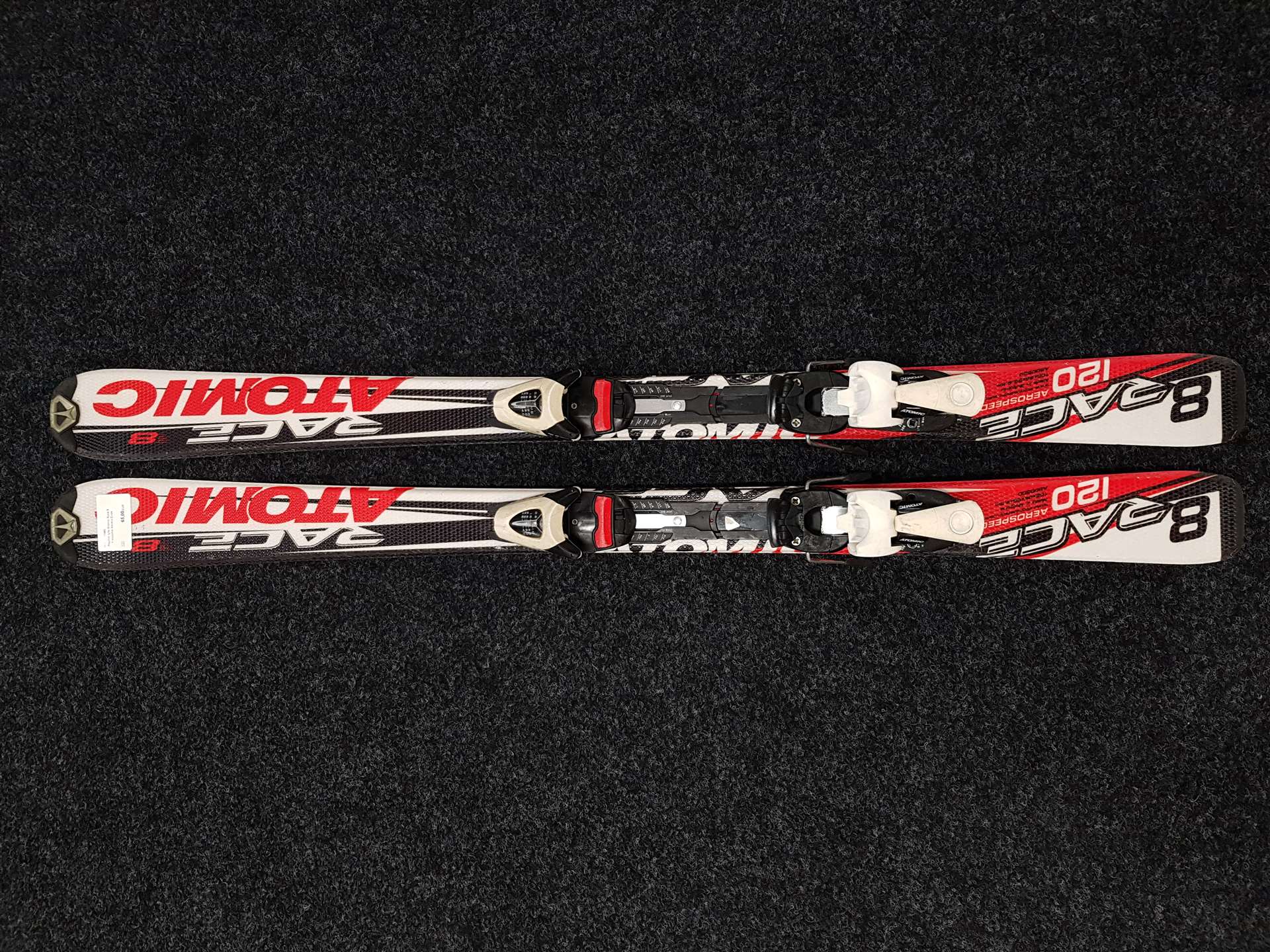 Gebrauchte Atomic Race 8 Ski + Atomic Evox Bindungen