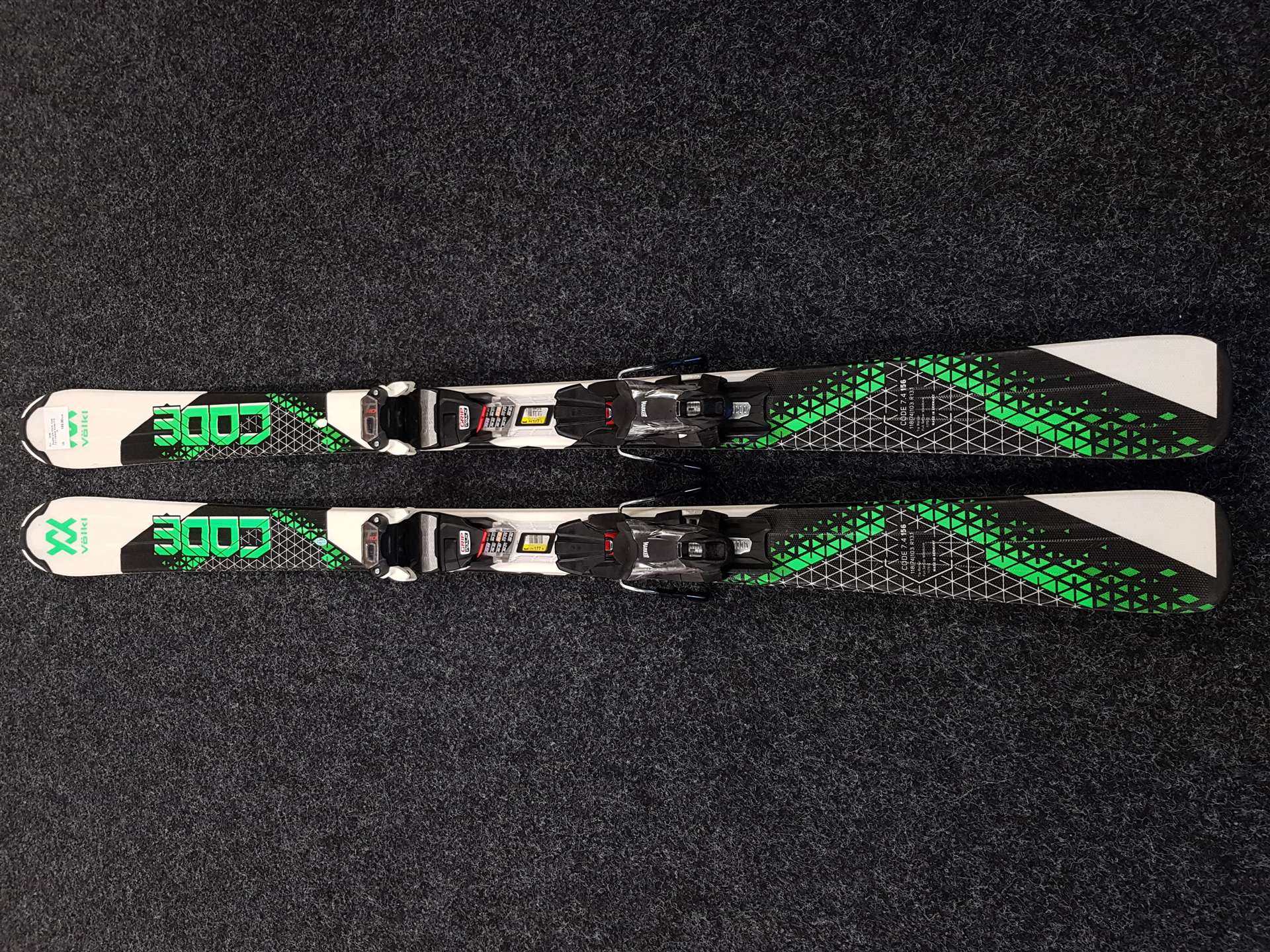 Použité lyže VOLKL Code 7.4 + viazanie Marker FTD 10