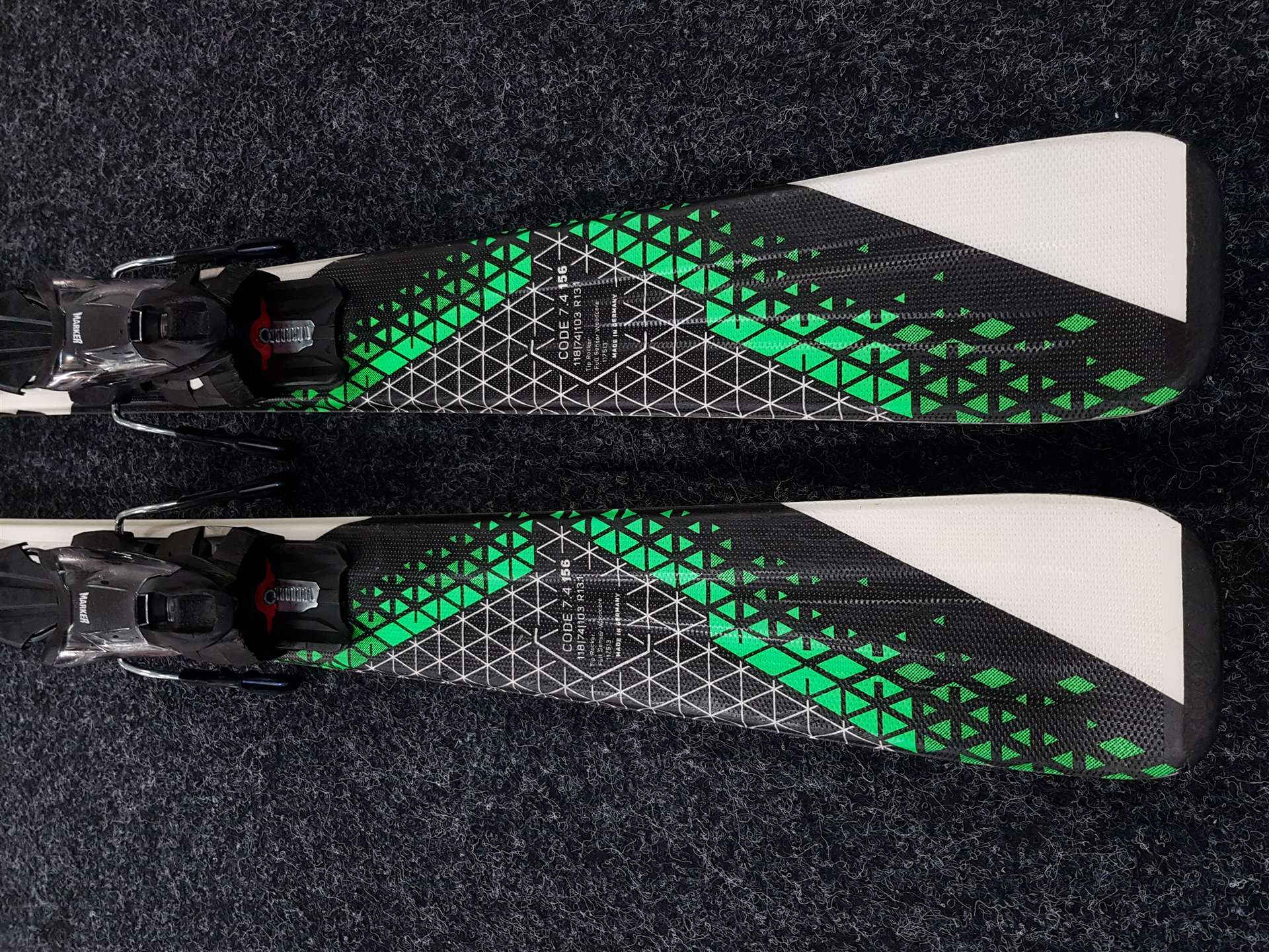 Použité lyže VOLKL Code 7.4 + viazanie Marker FTD 10