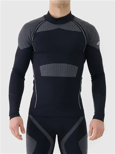 Bielizna termiczna męska 4F M235 DEEP BLACK top