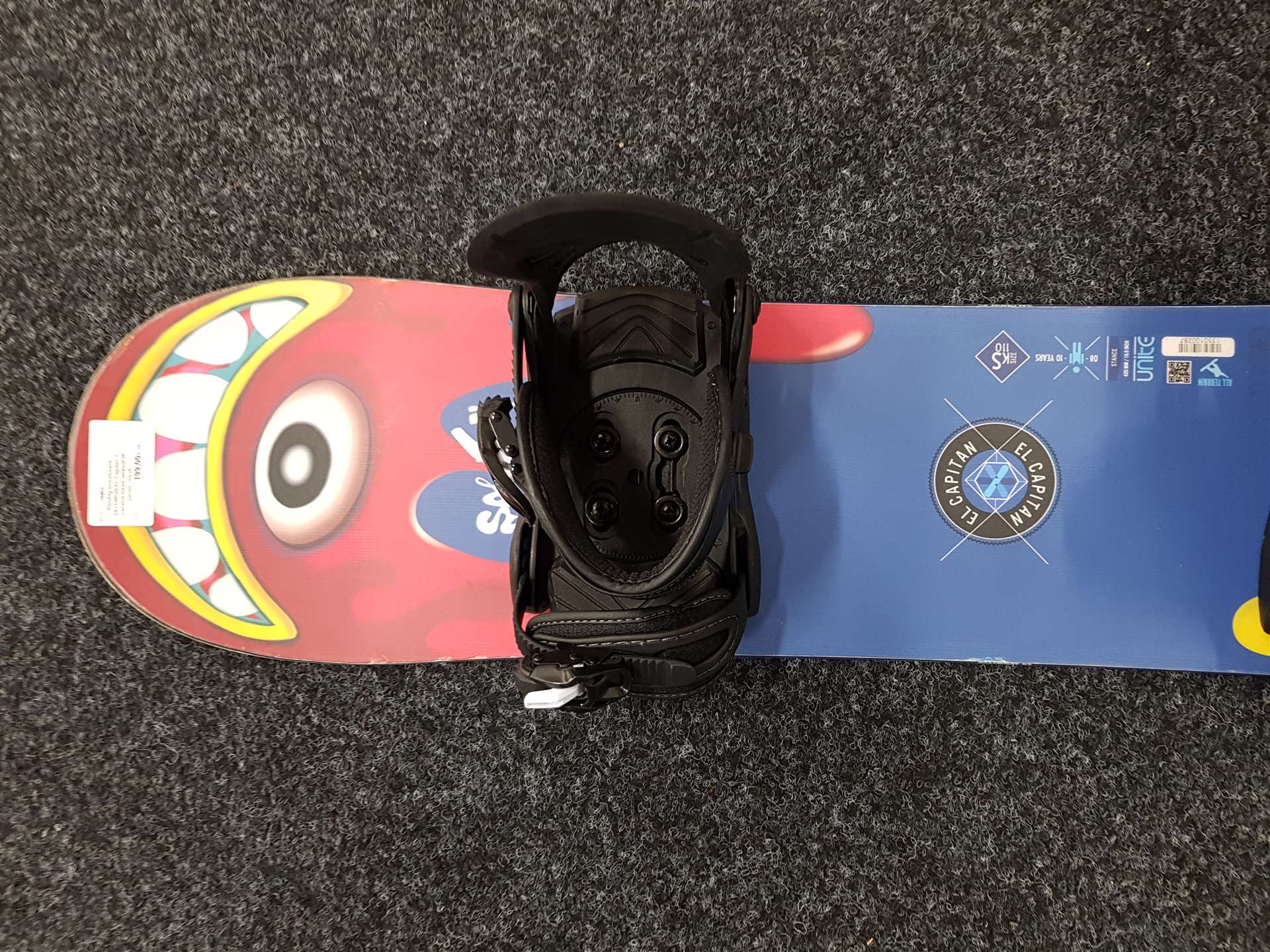 Použitý snowboard SALOMON EL Capitan + viazanie Head veľkosť M junior - nové