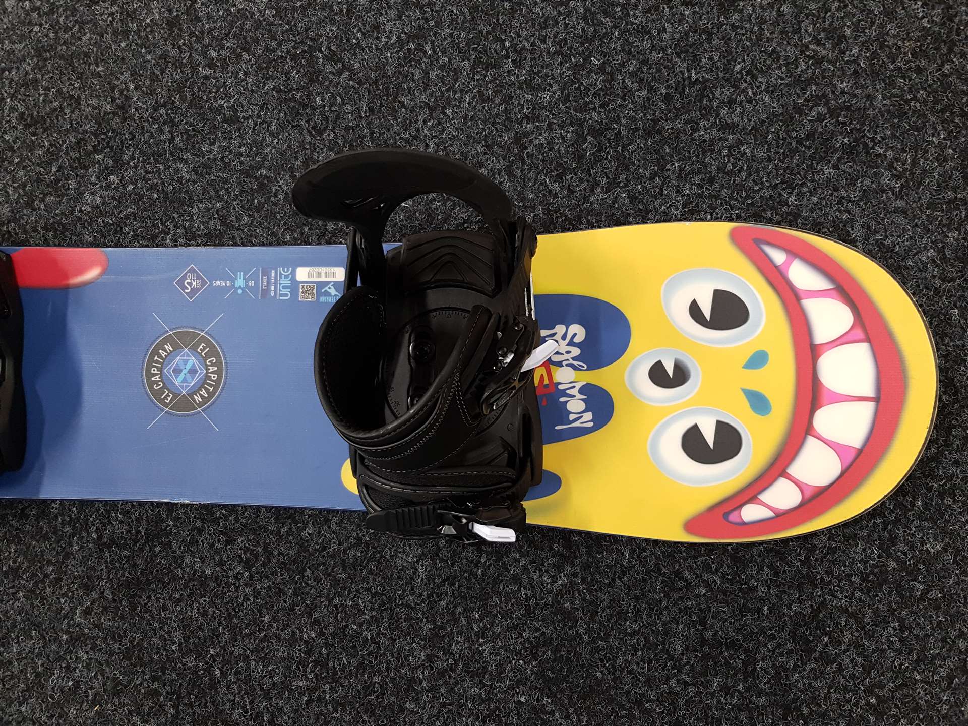 Použitý snowboard SALOMON EL Capitan + viazanie Head veľkosť M junior - nové