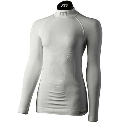 Ropa interior térmica de mujer MICO MAGLIA LUPETTO M/L WARM CONTROL, BIANCO