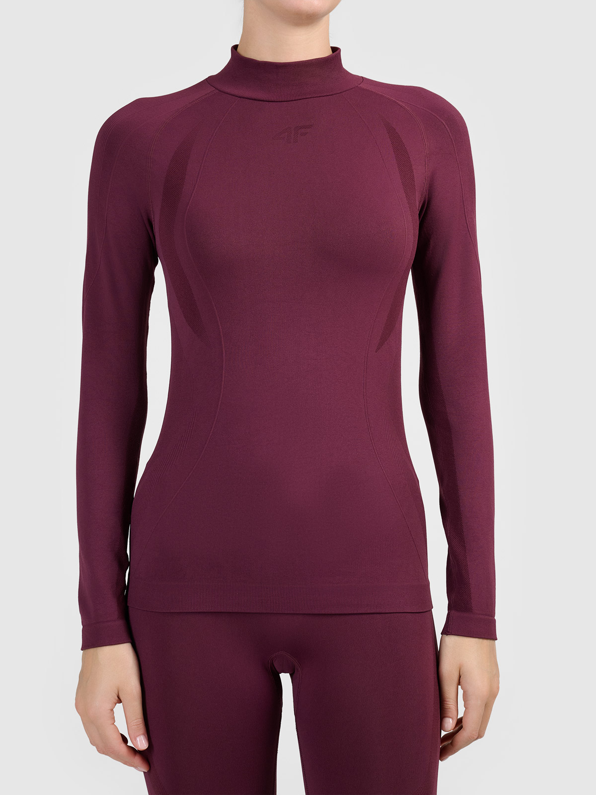Damen-Tanga-Unterwäsche 4F F324 BURGUNDY Top