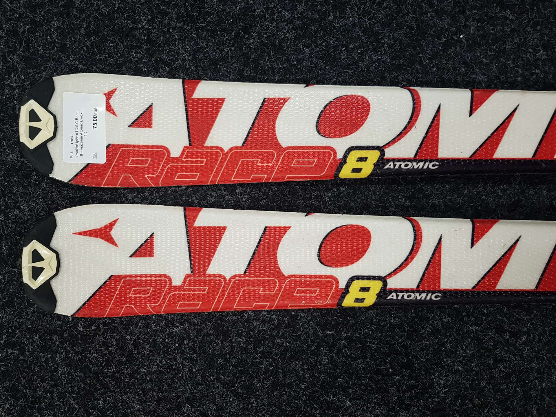 Gebrauchte ATOMIC Race 8 Ski + Atomic Ewox 4.5 Bindungen