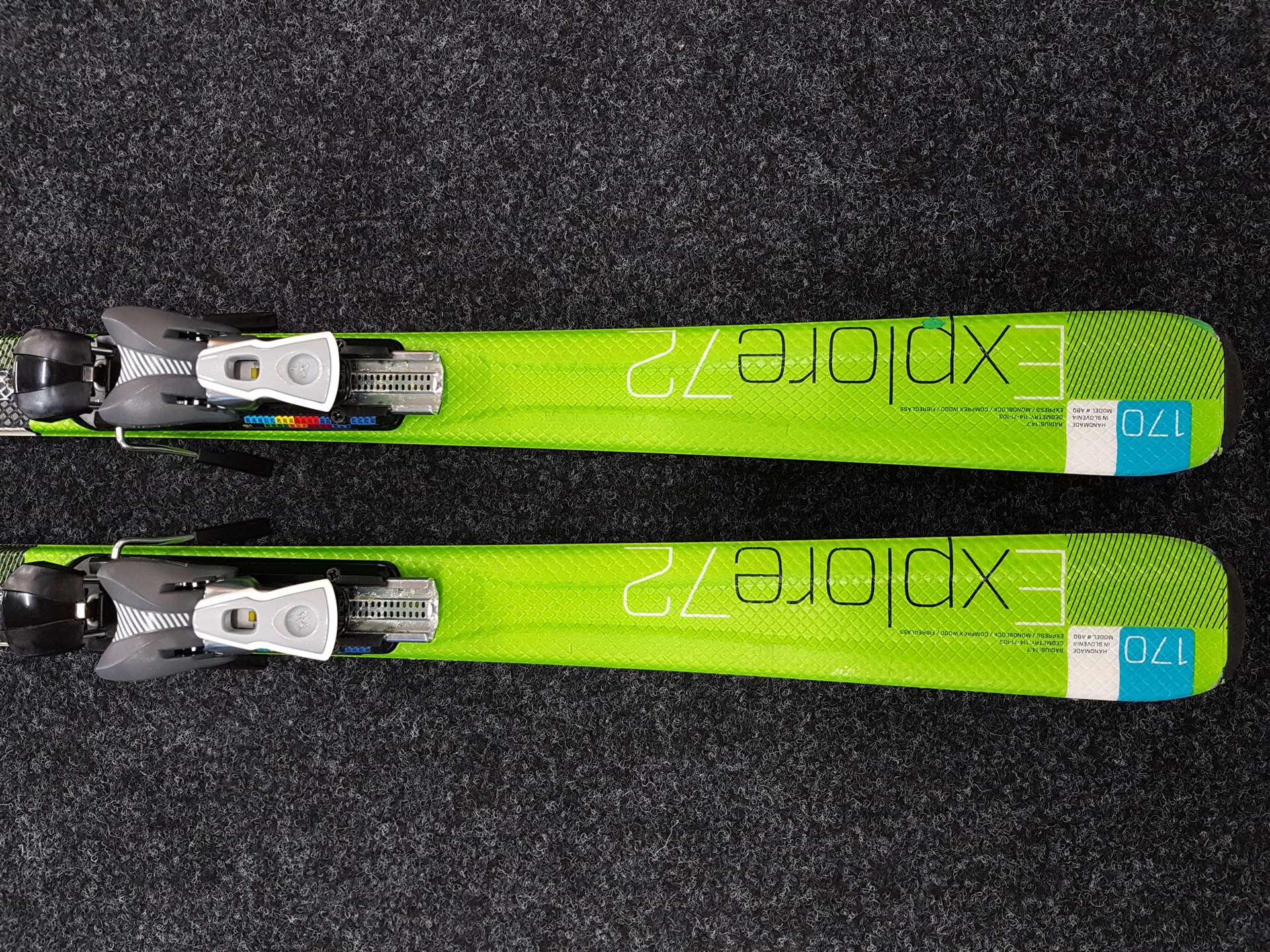 Použité lyže ELAN e-Rise Explorer 72 + vázání Atomic 10.0