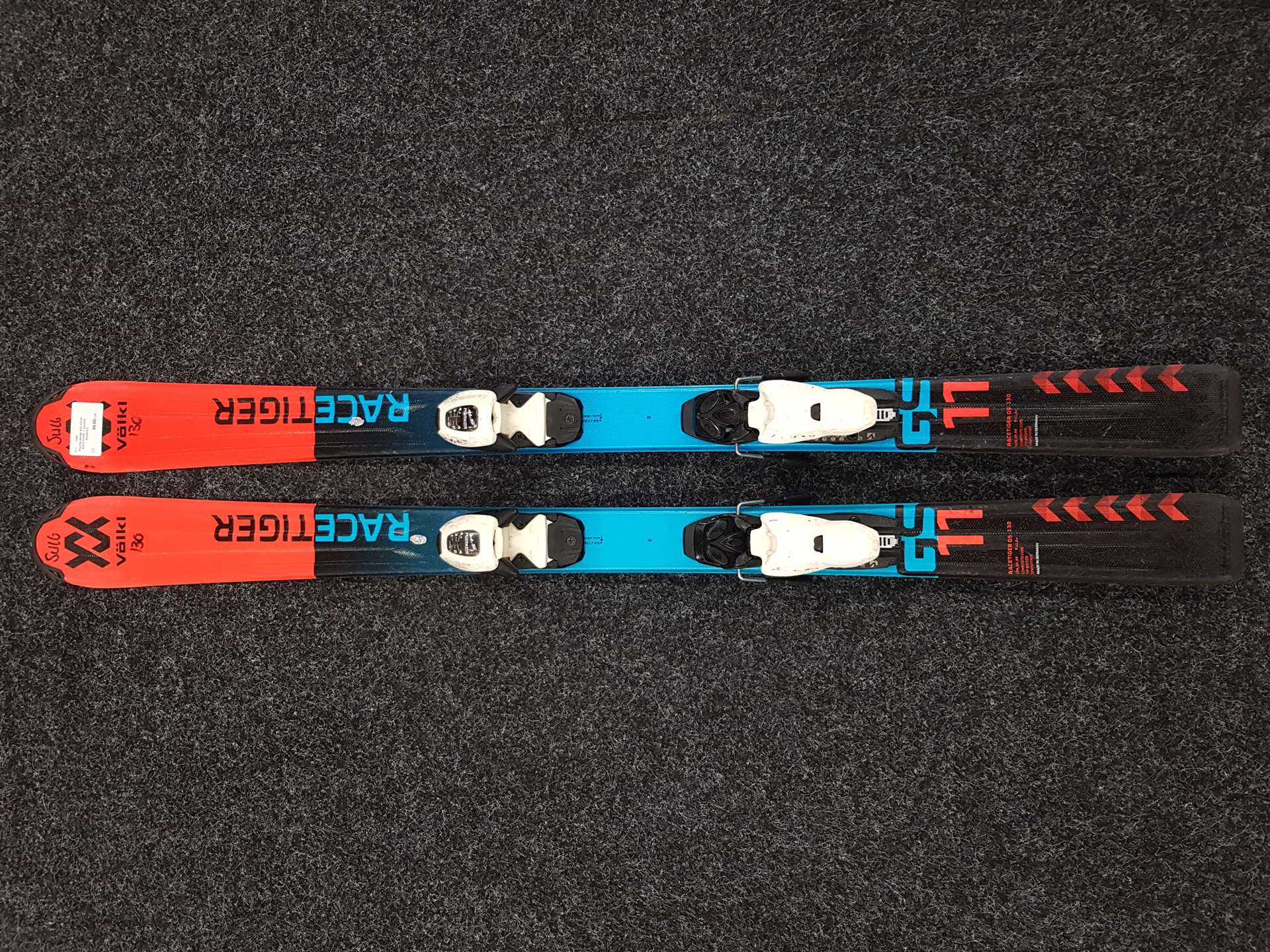 Skis enfant d'occasion VOLKL RACETIGER + fixations Marker 4.5