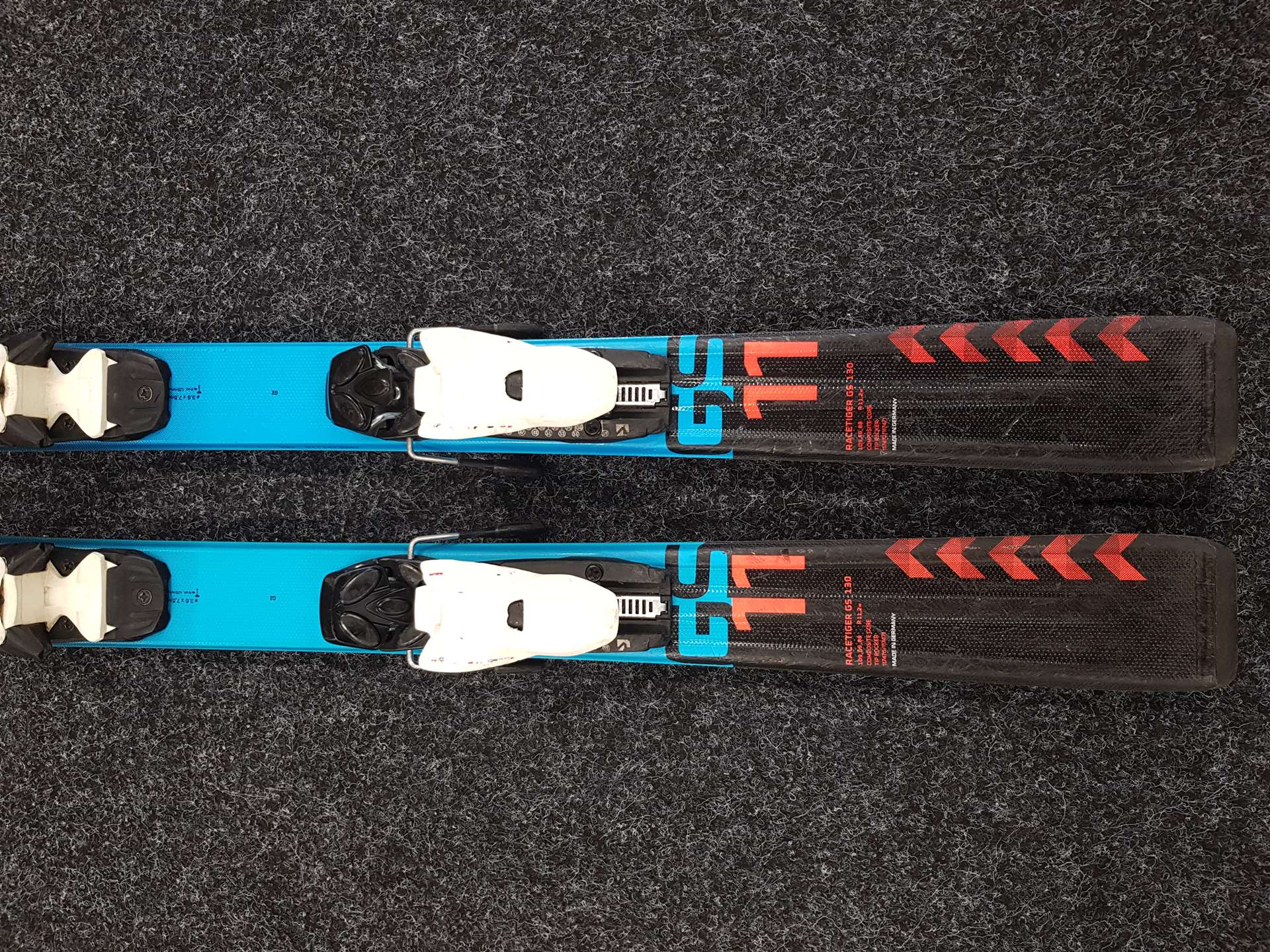 Skis enfant d'occasion VOLKL RACETIGER + fixations Marker 4.5