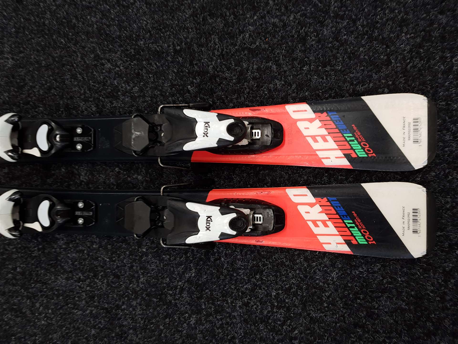 Rabljene dječje skije ROSSIGNOL Hero Junior Multi Event + Look Kidx vezovi 4.5