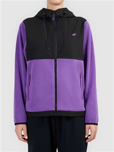 Fleece sweatshirt voor dames, maat 4F F465 VIOLET