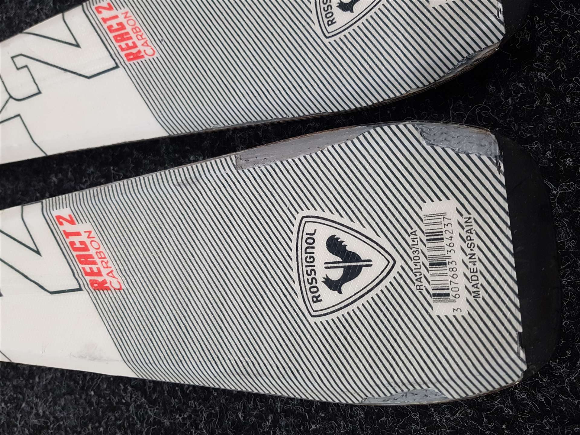 Sci usati ROSSIGNOL React 2 Carbon + attacchi Look Xpress 10