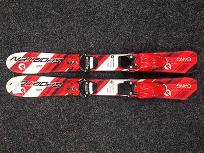 Esquís infantiles SPORTEN Gangster usados + fijaciones Tyrolia SL 4.5