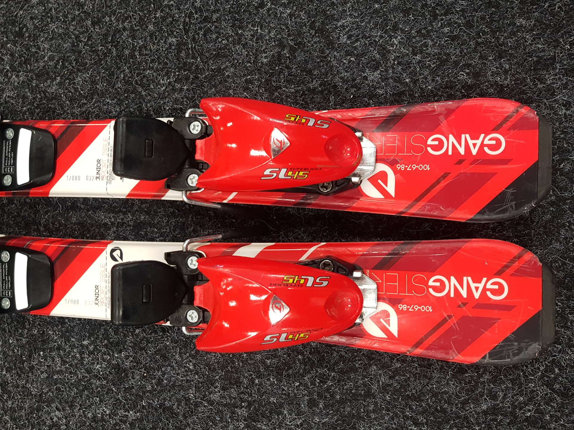 Použité detské lyže SPORTEN Gangster + viazanie Tyrolia SL 4,5